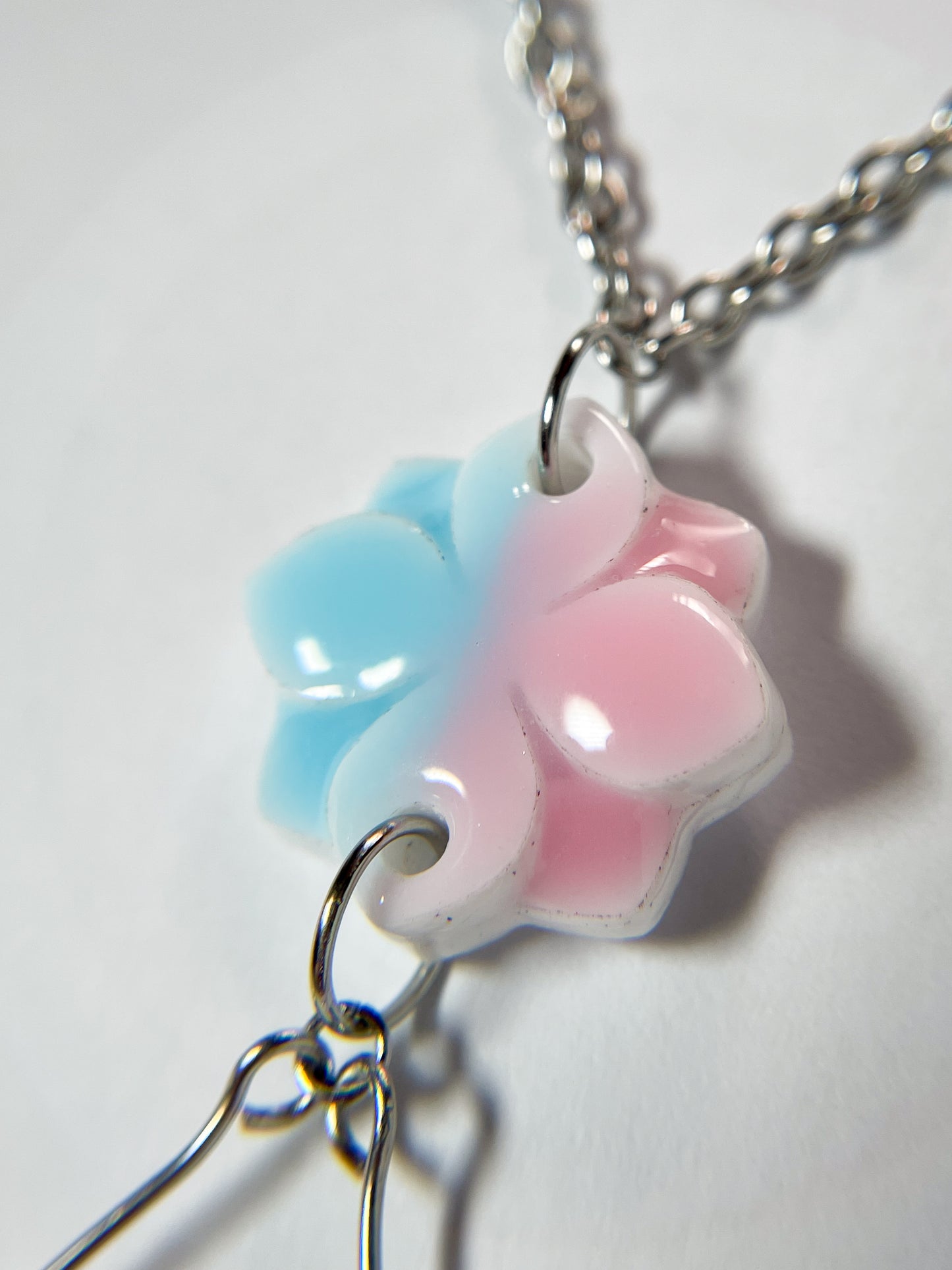 Twin Hydrangea Ballerina Necklace