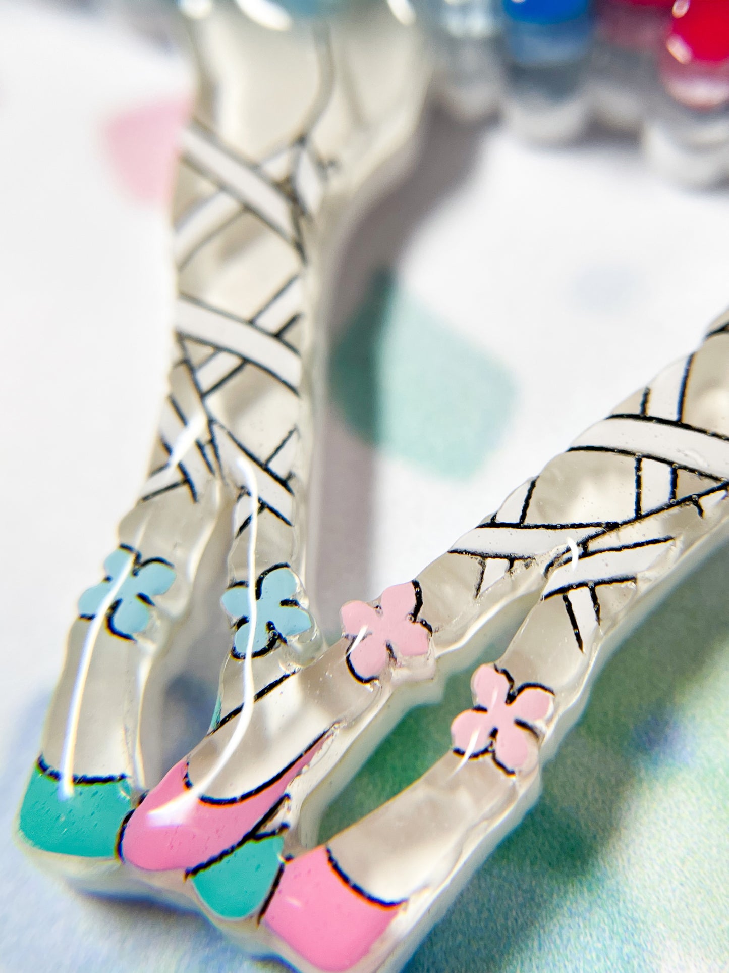 Twin Hydrangea Ballerina Necklace