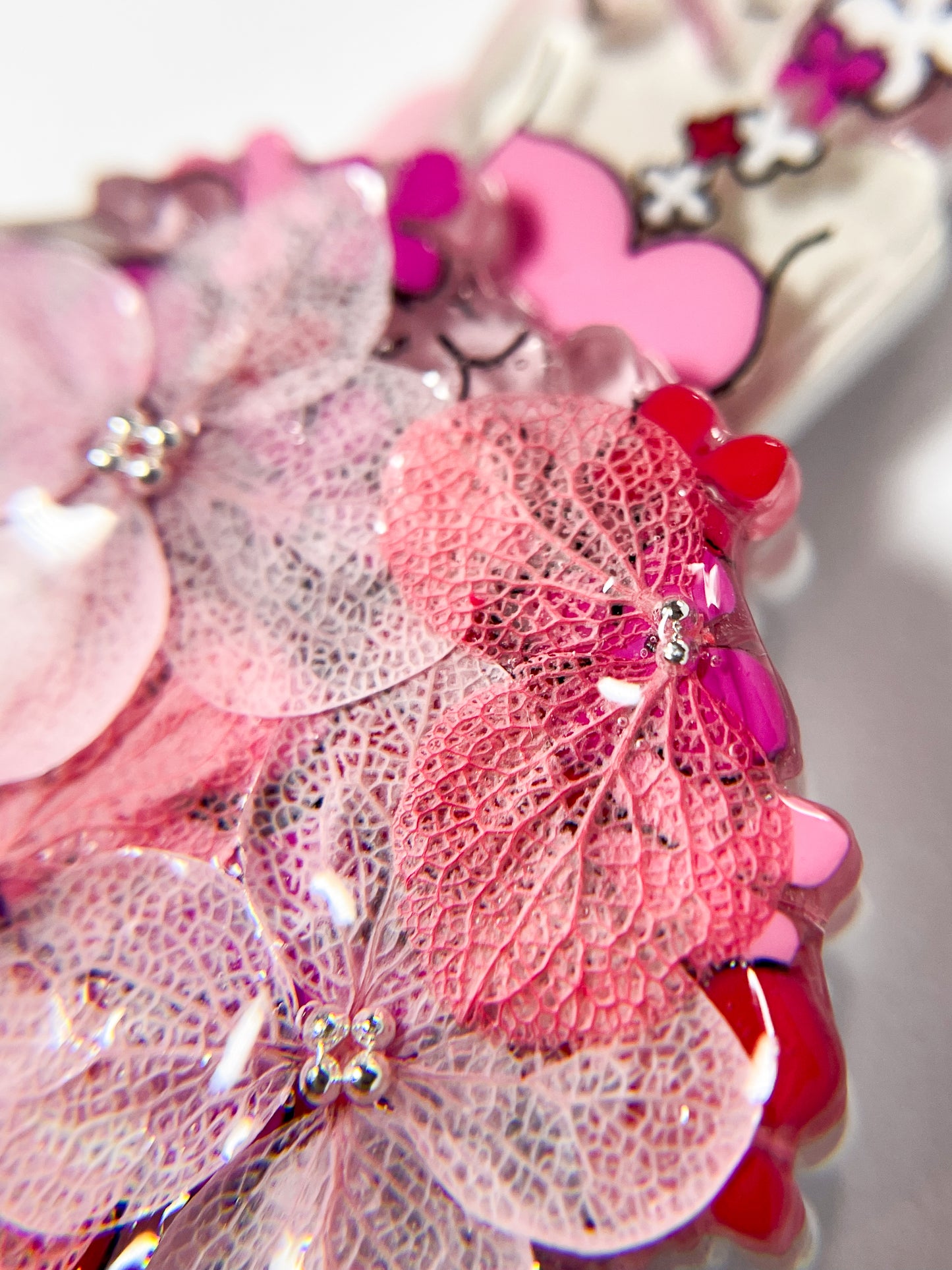 Twin Hydrangea Ballerina Necklace