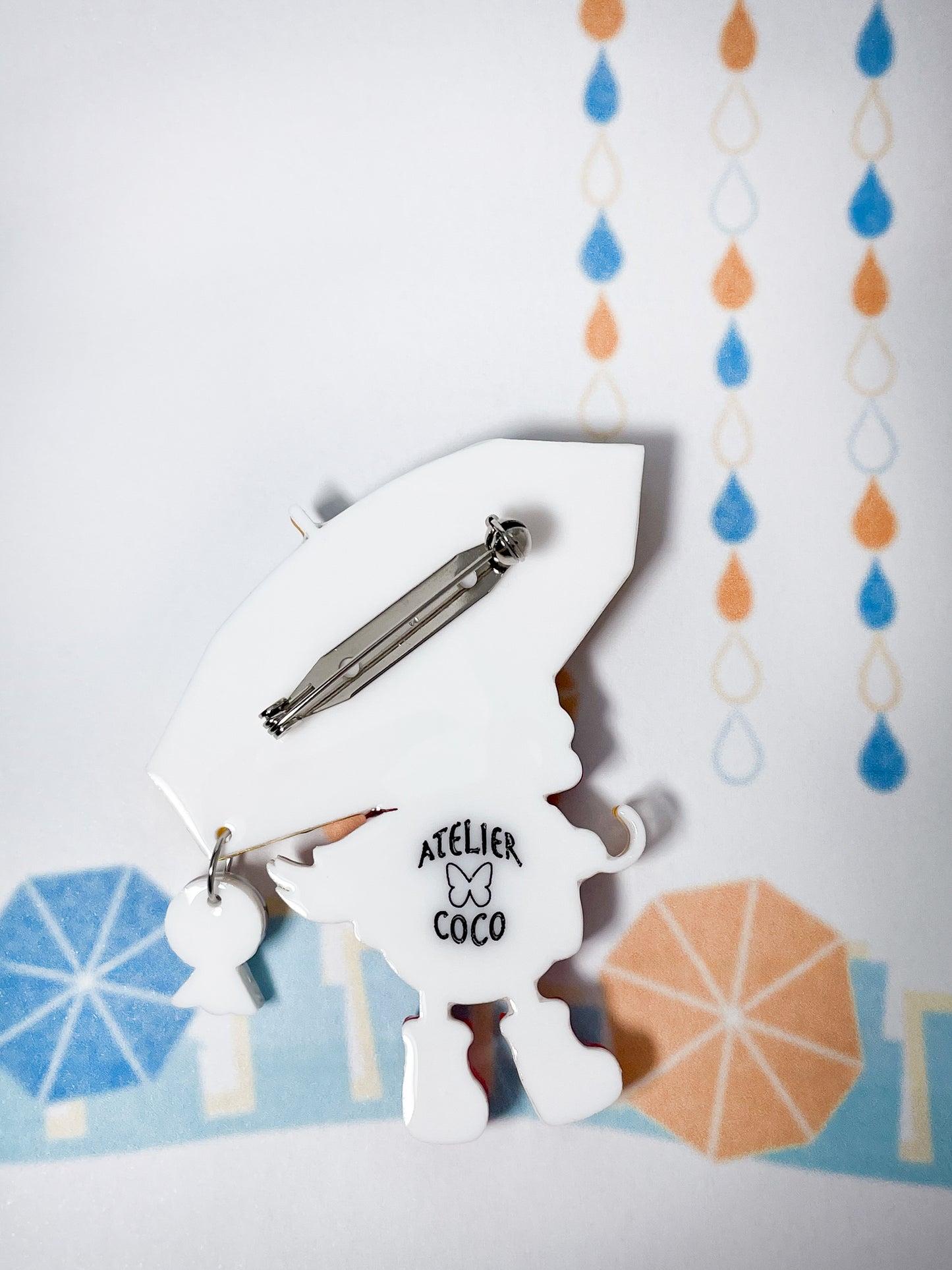Enjoy Raining with Duckling Brooch