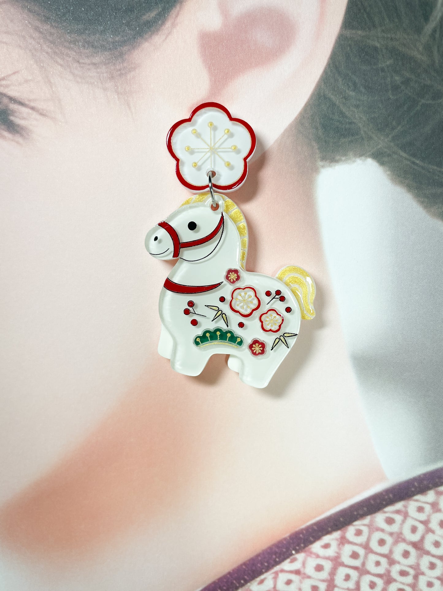 Lucky Horse Drop Earrings