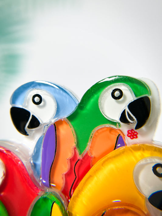 Tropical Parrot Party Brooch