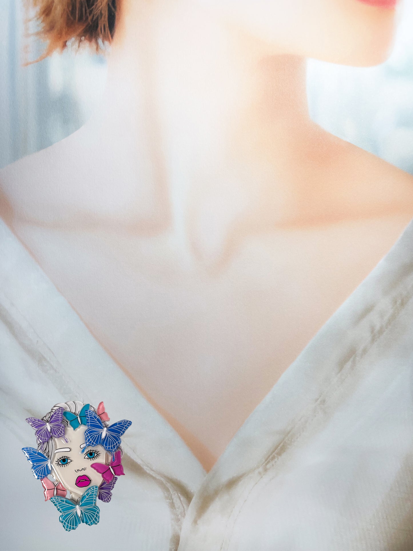 Butterfly Girl Brooch