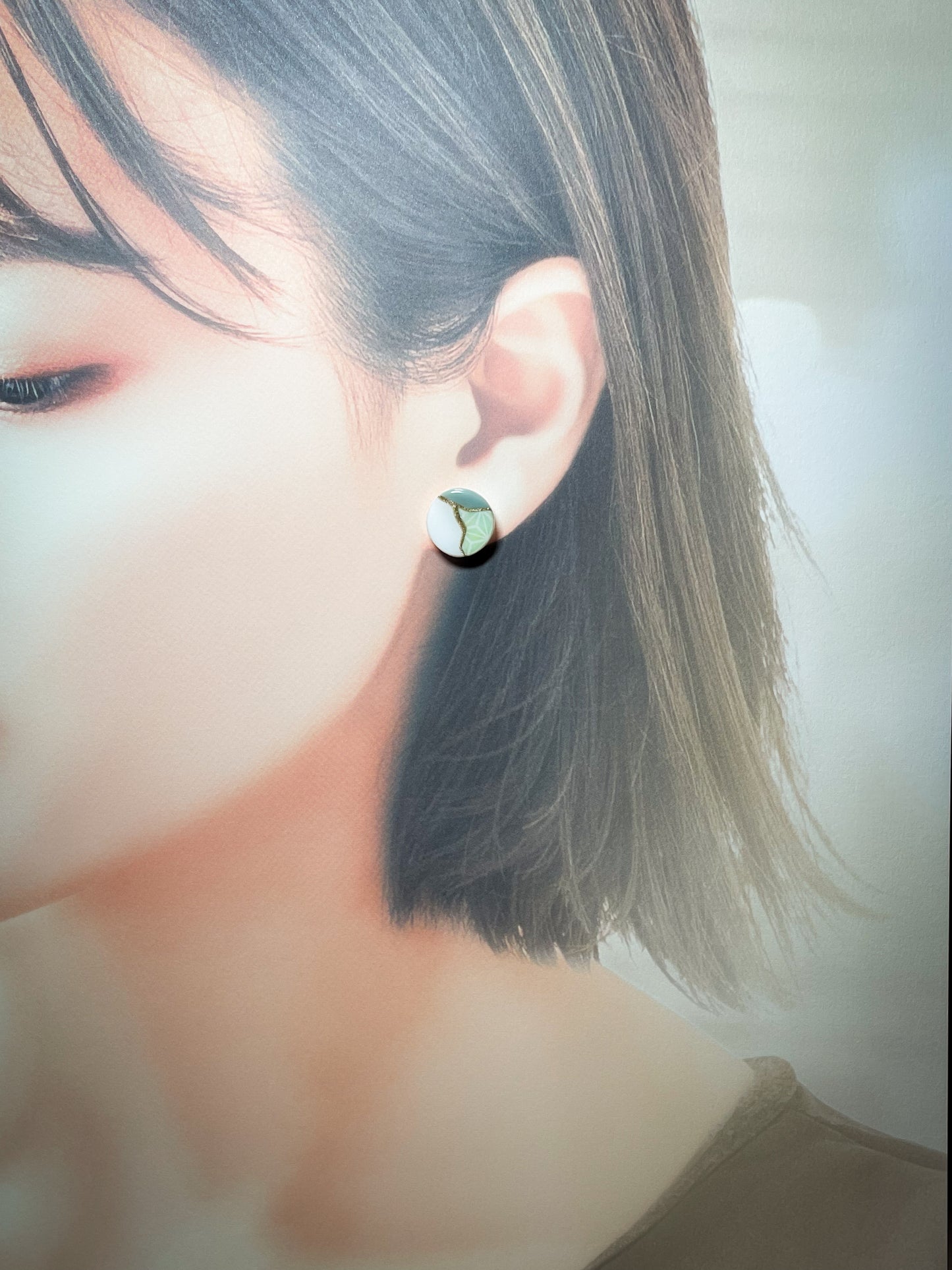 Kintsugi stud earrings