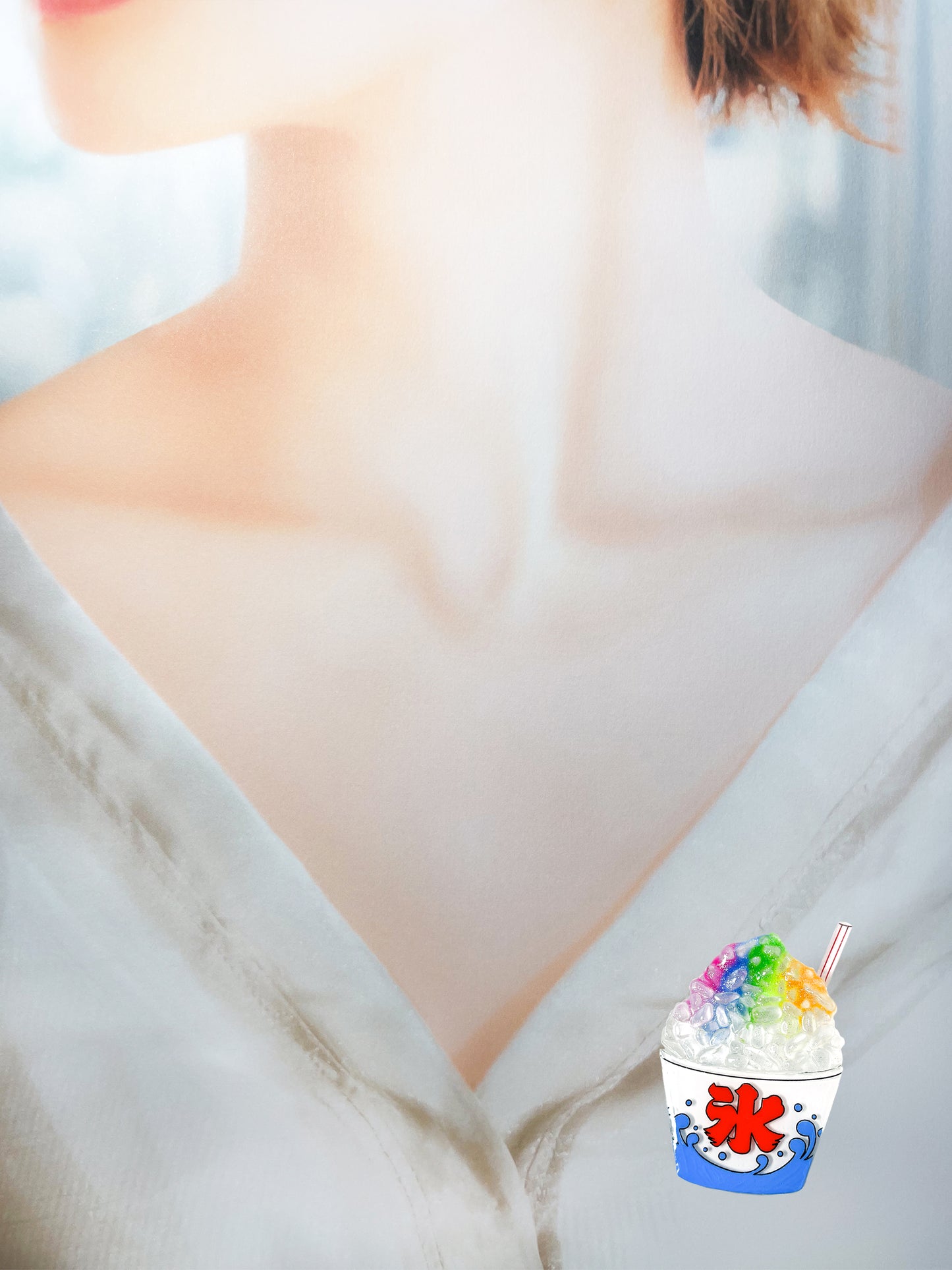 Shaved Ice Brooch (with Rainbow Syrup)