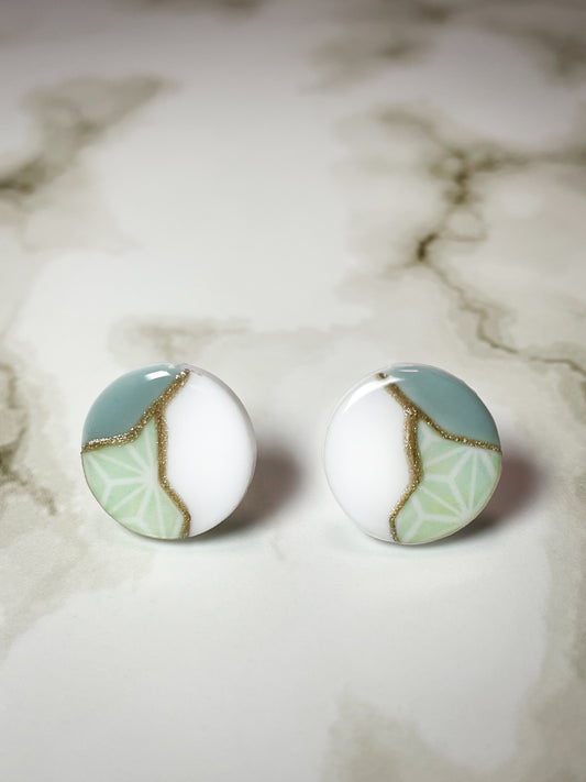 Kintsugi stud earrings