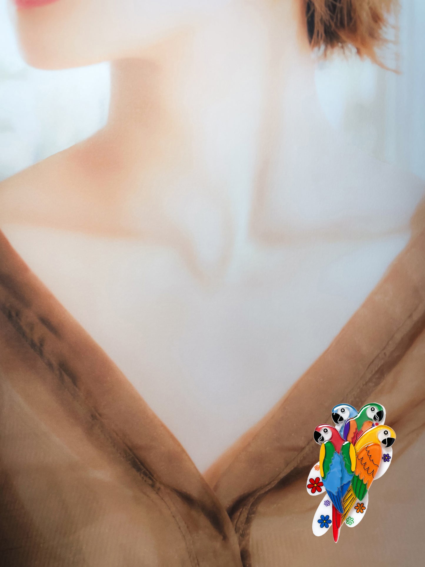 Brož Tropický Papoušek