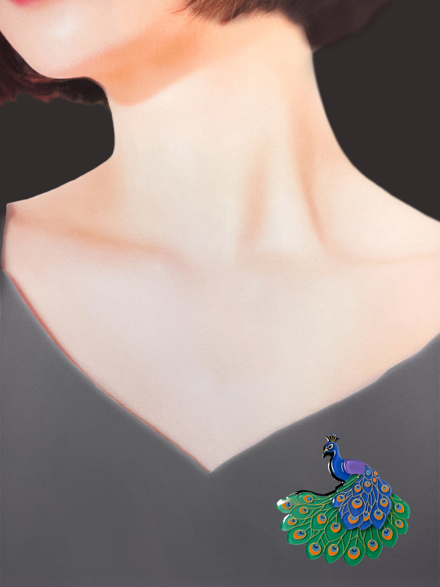 Feathered Grace Brooch