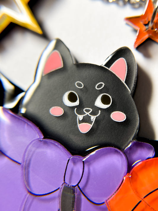 Halloween Vampire Cat Necklace