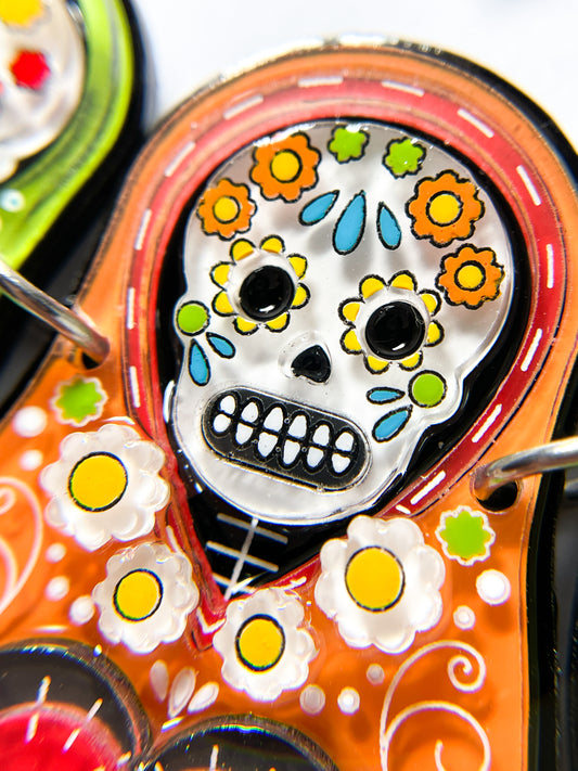 Skull Matryoshka Doll Necklace