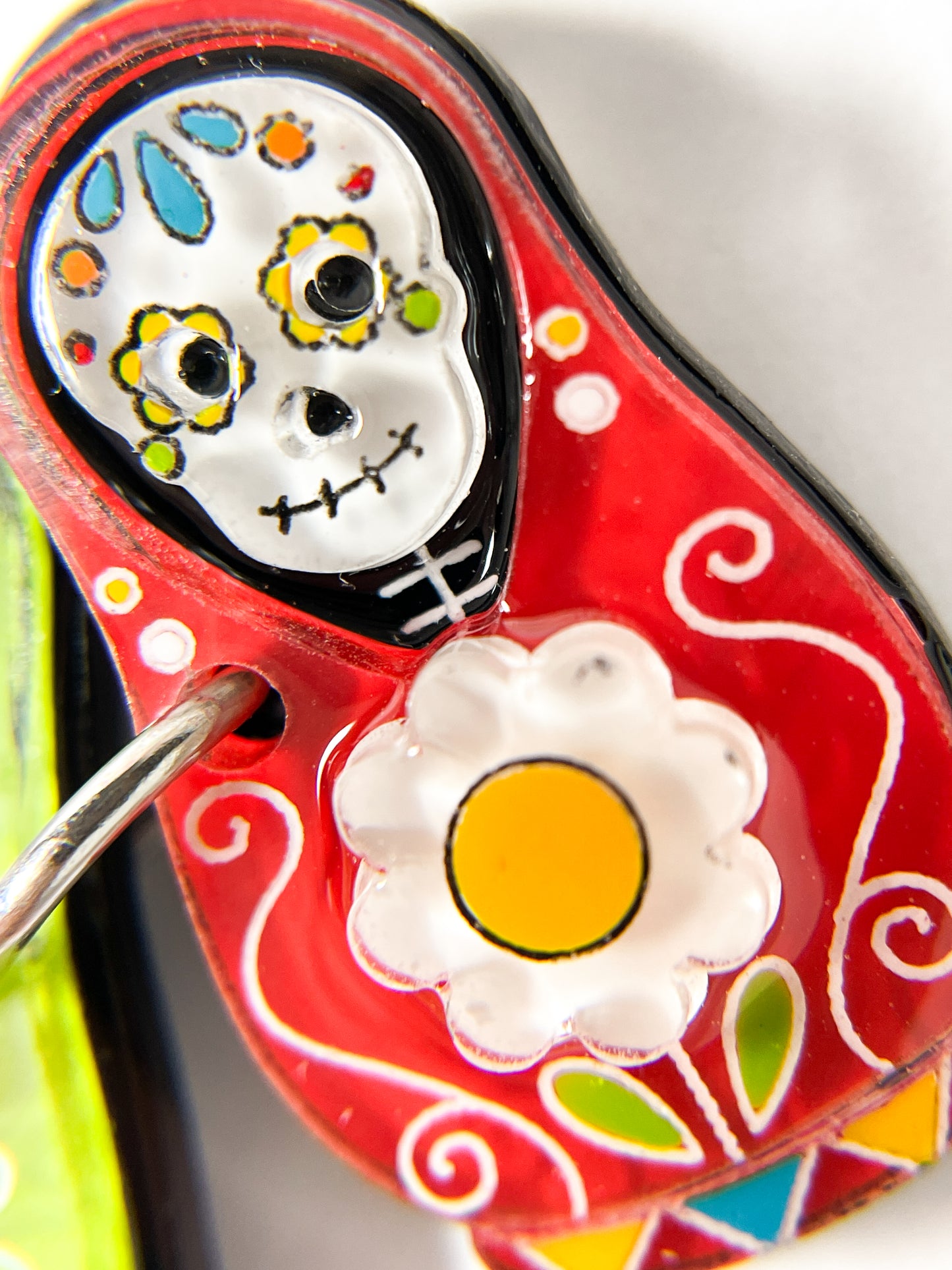 Skull Matryoshka Doll Brooch