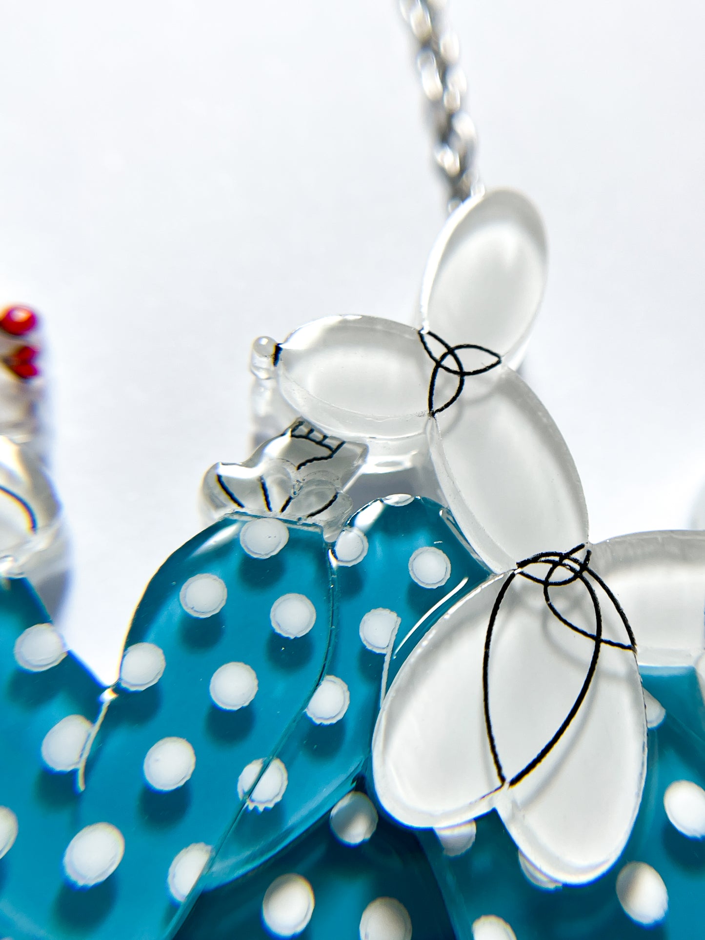 Clowns with Balloon Dogs Necklace