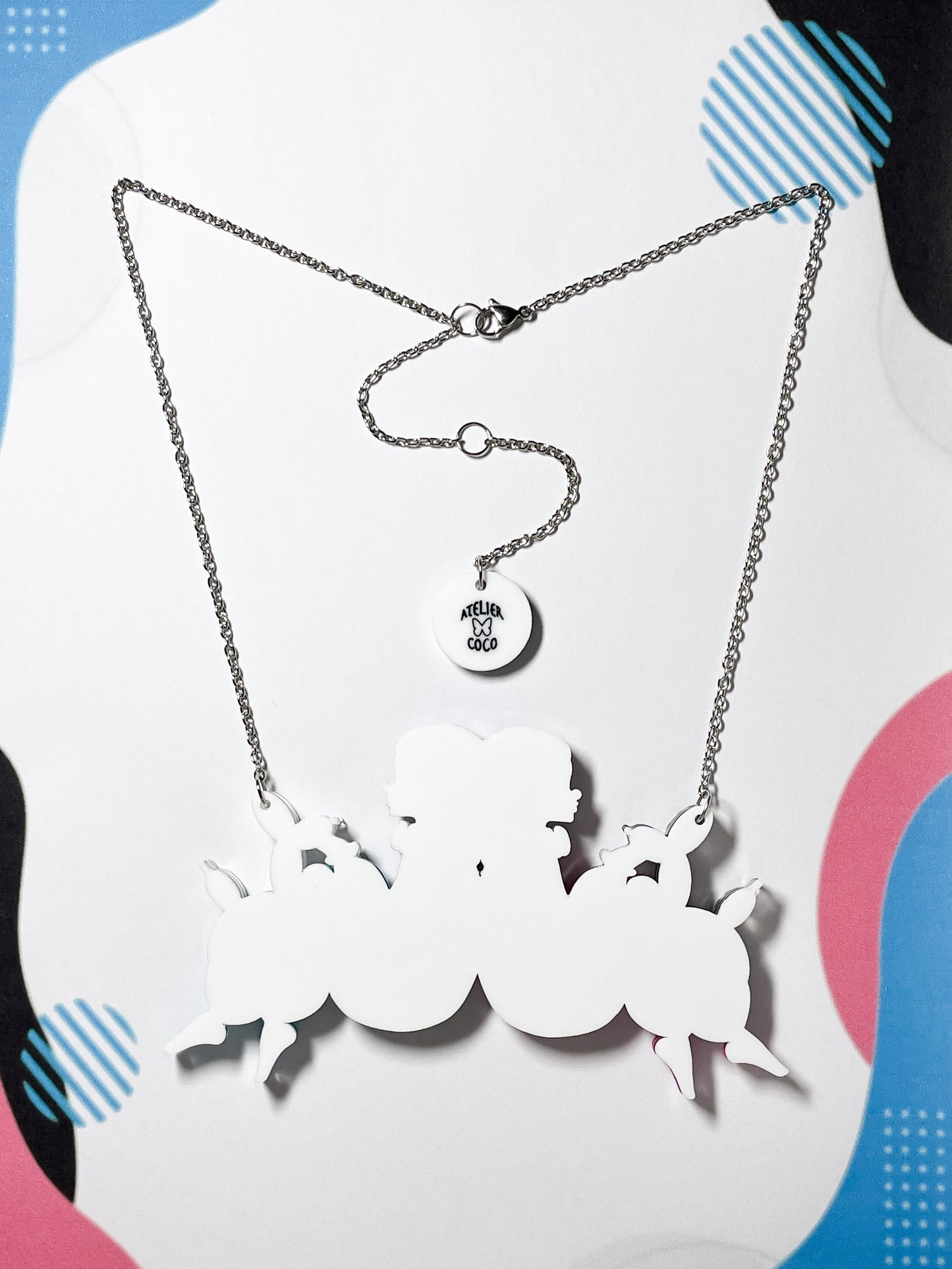Clowns with Balloon Dogs Necklace