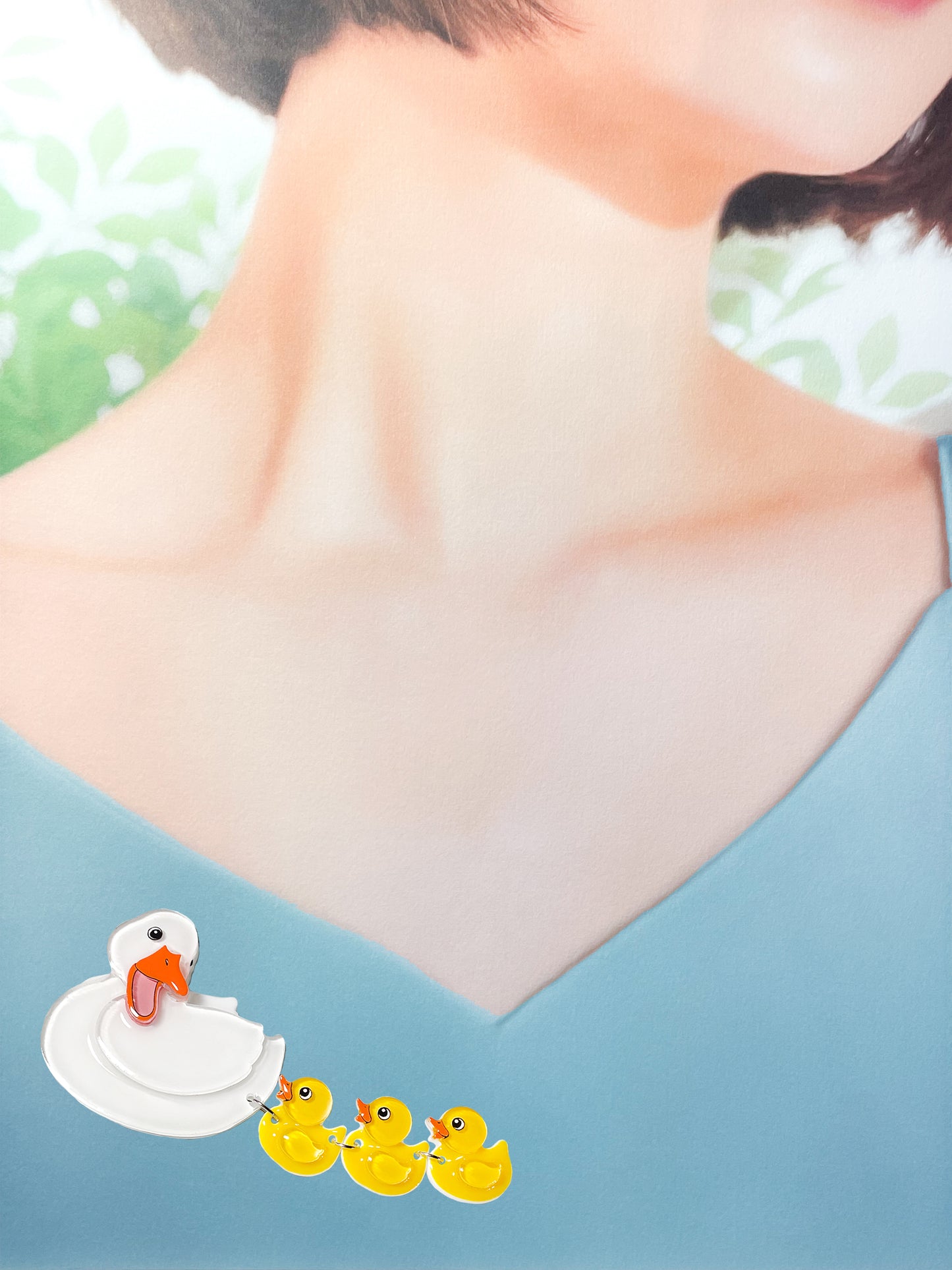 Duck Family Brooch