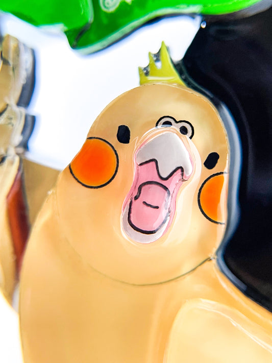 The Strongest Cockatiel Brooch