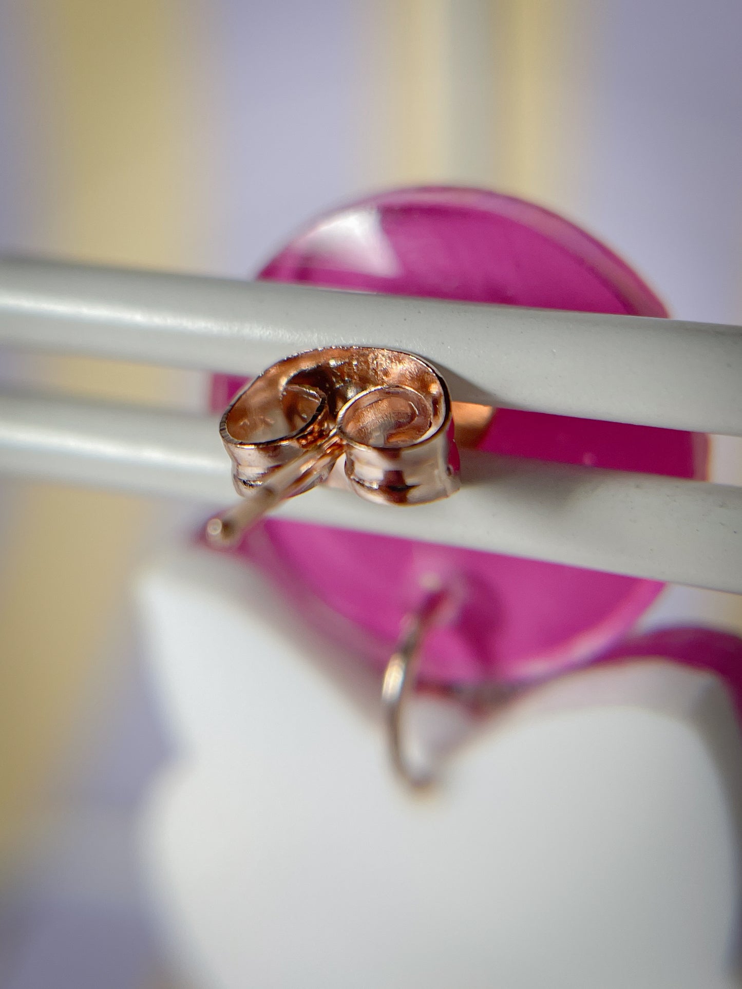 Bootylicious pumpkin drop earrings (Pink)