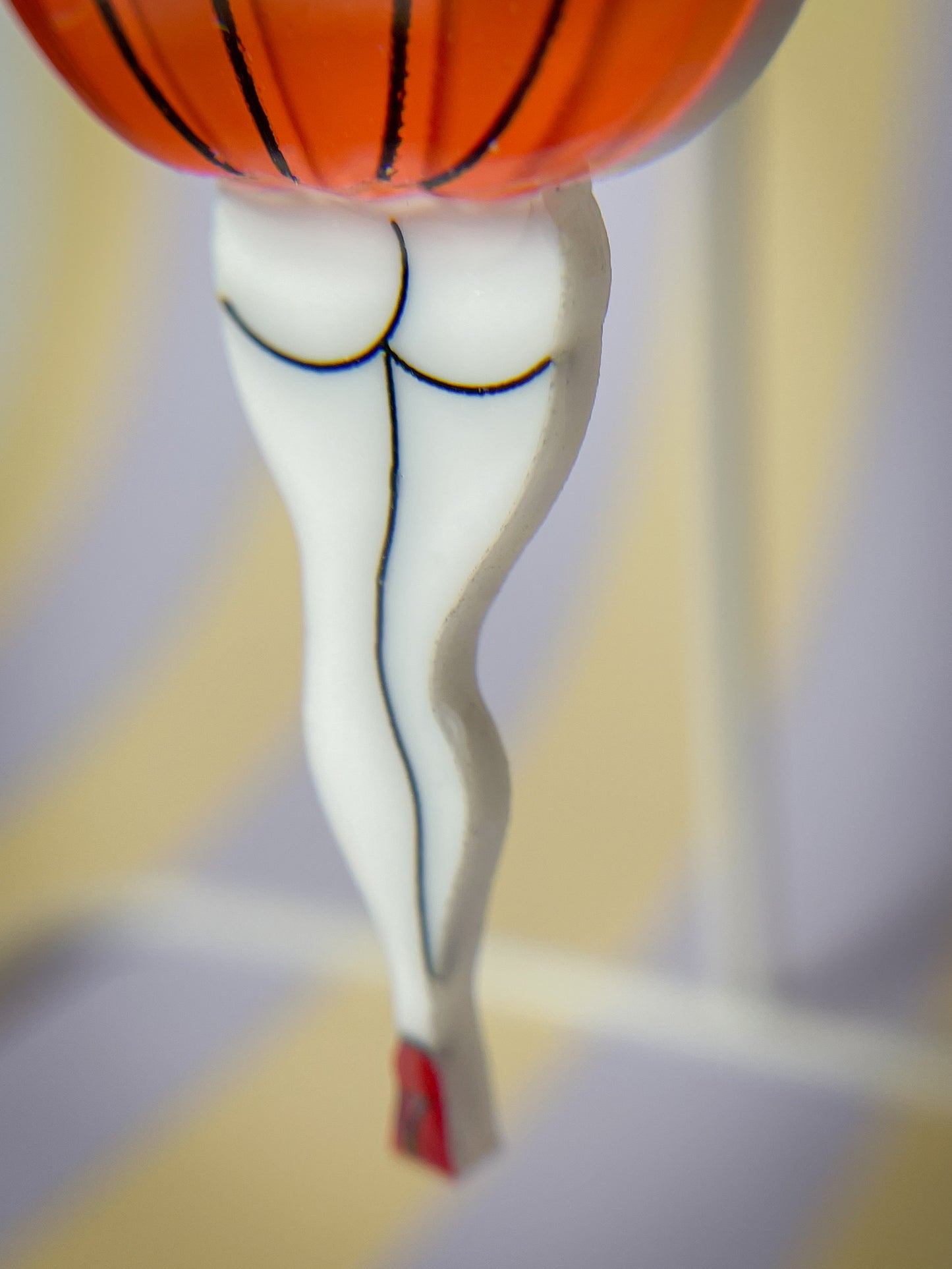 Bootylicious pumpkin drop earrings (Black)