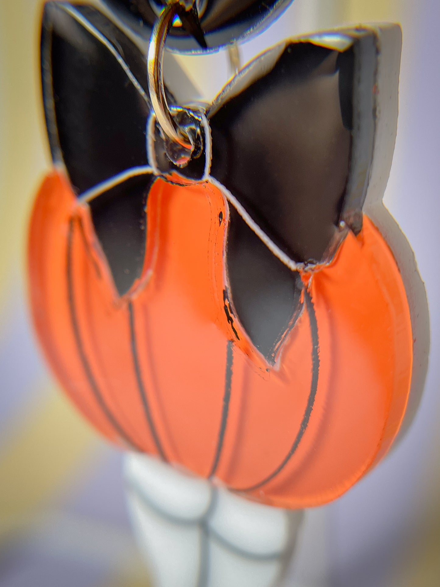 Bootylicious pumpkin drop earrings (Black)