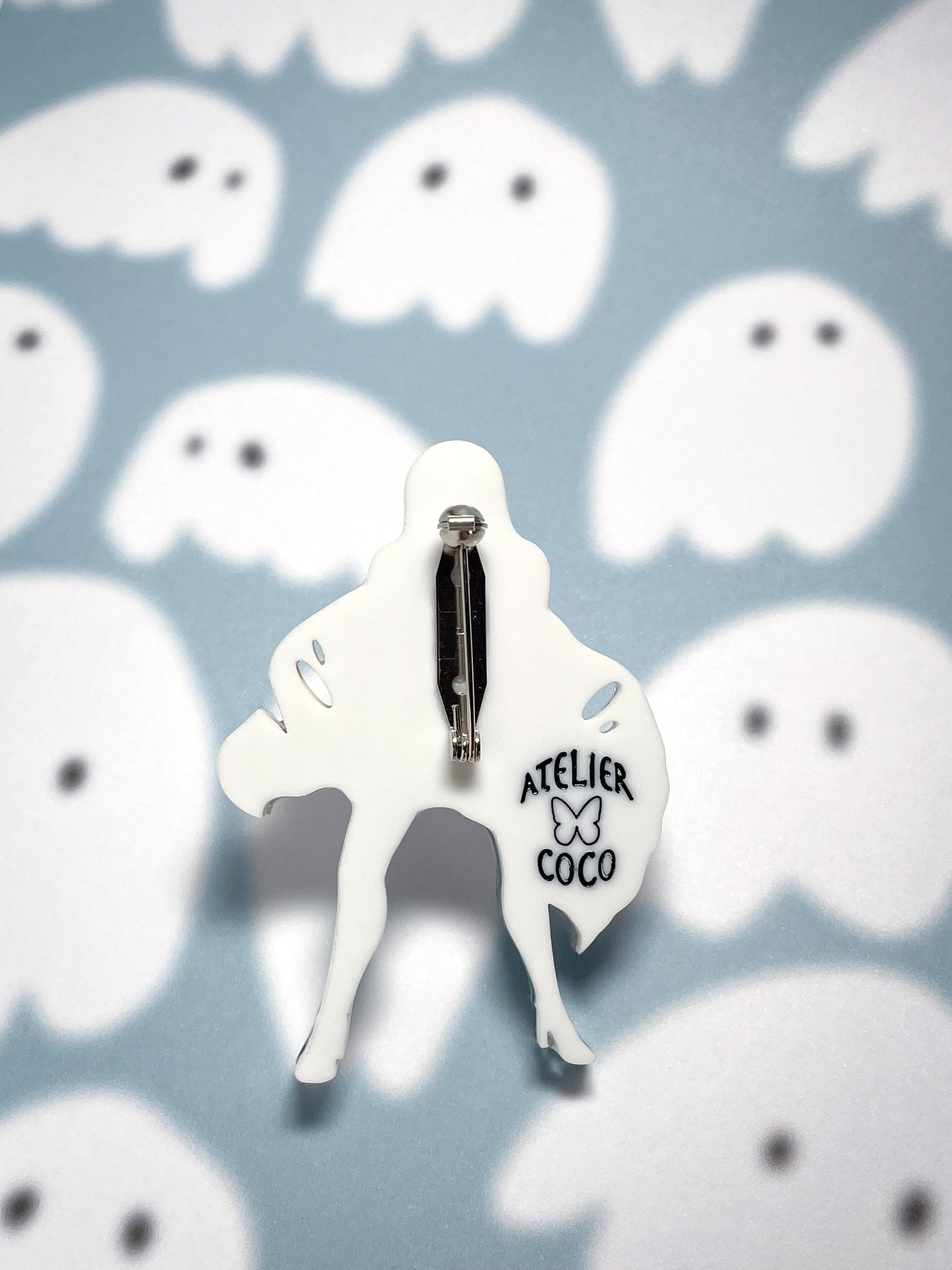Ghost franken girl brooch