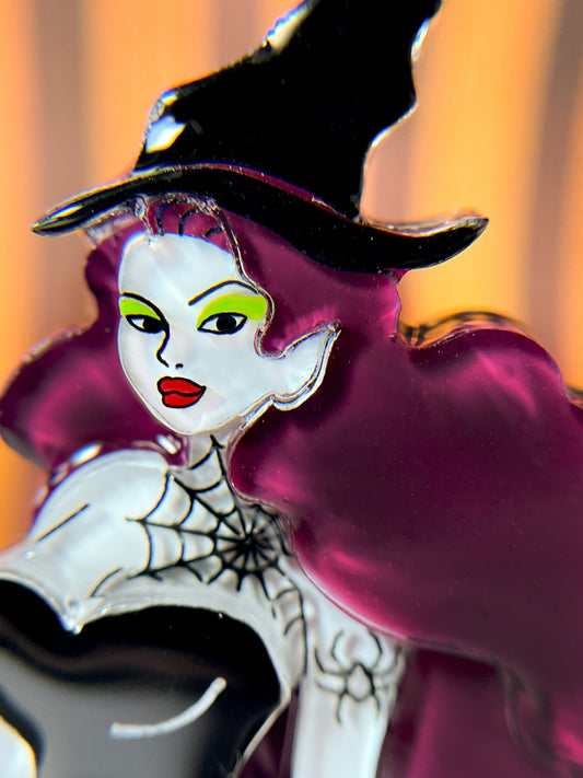 " I put a spell on you " witch brooch