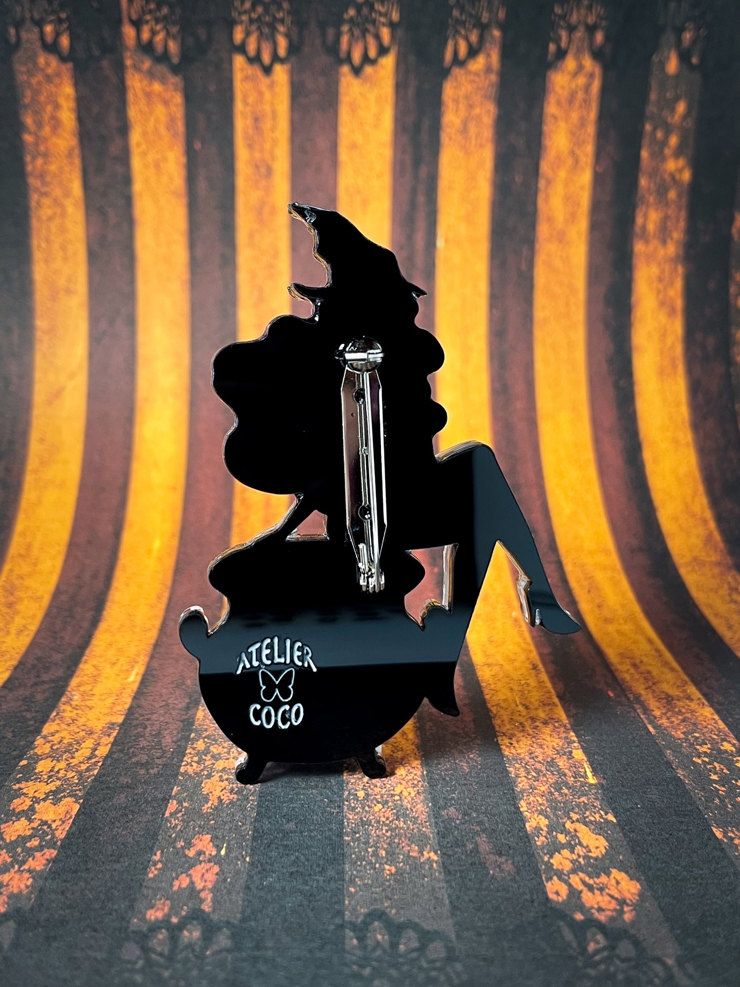" I put a spell on you " witch brooch