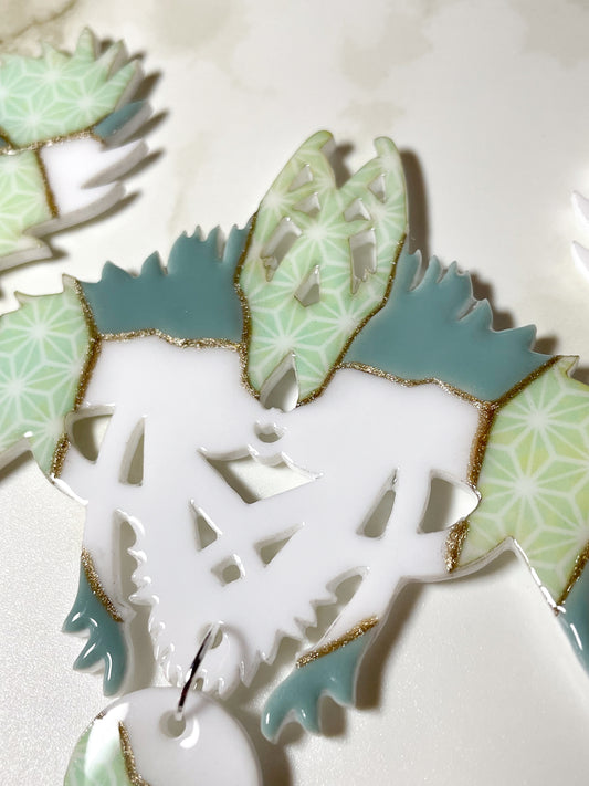 Kintsugi dragon necklace