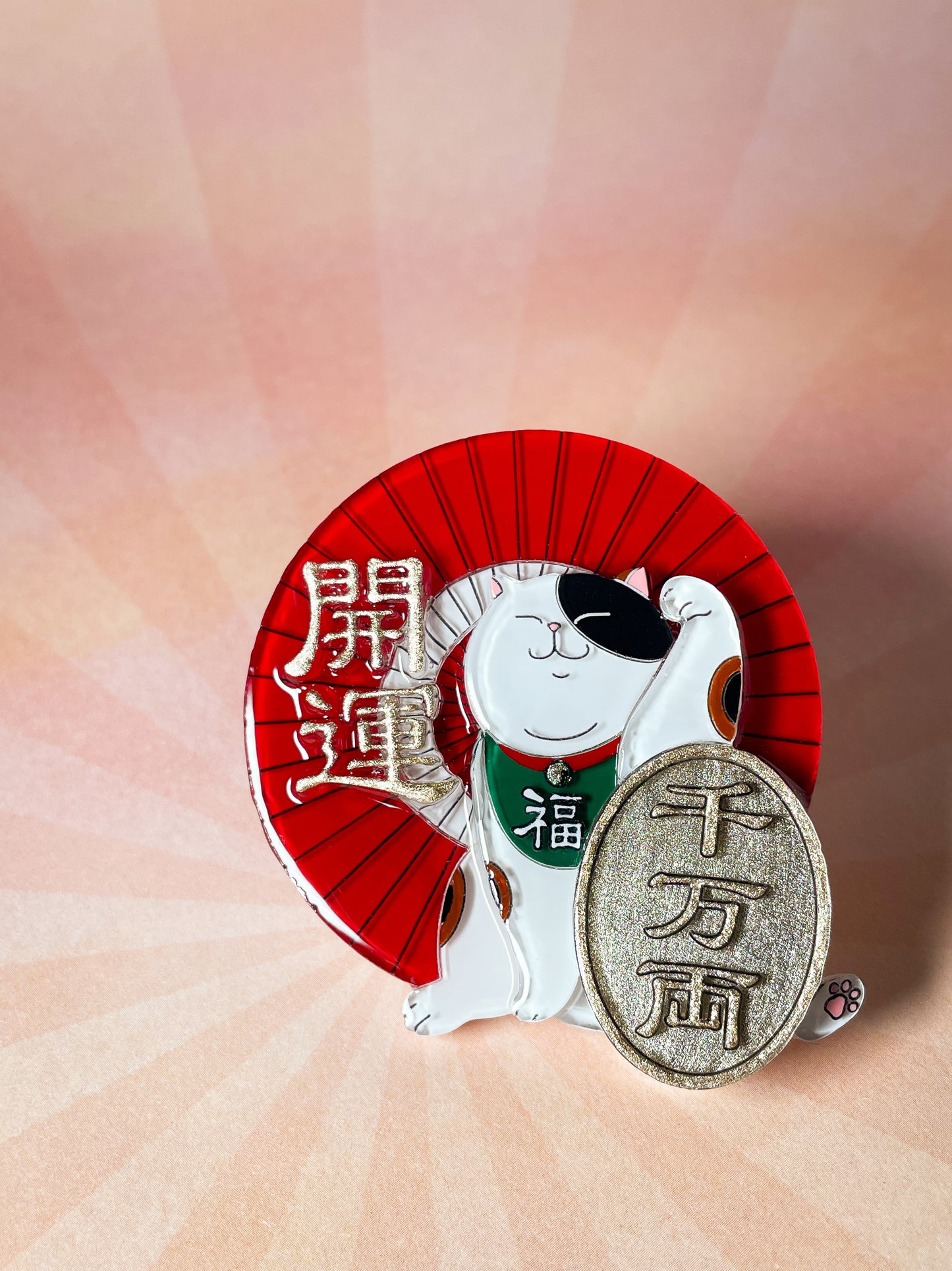 Lucky Cat Brooch