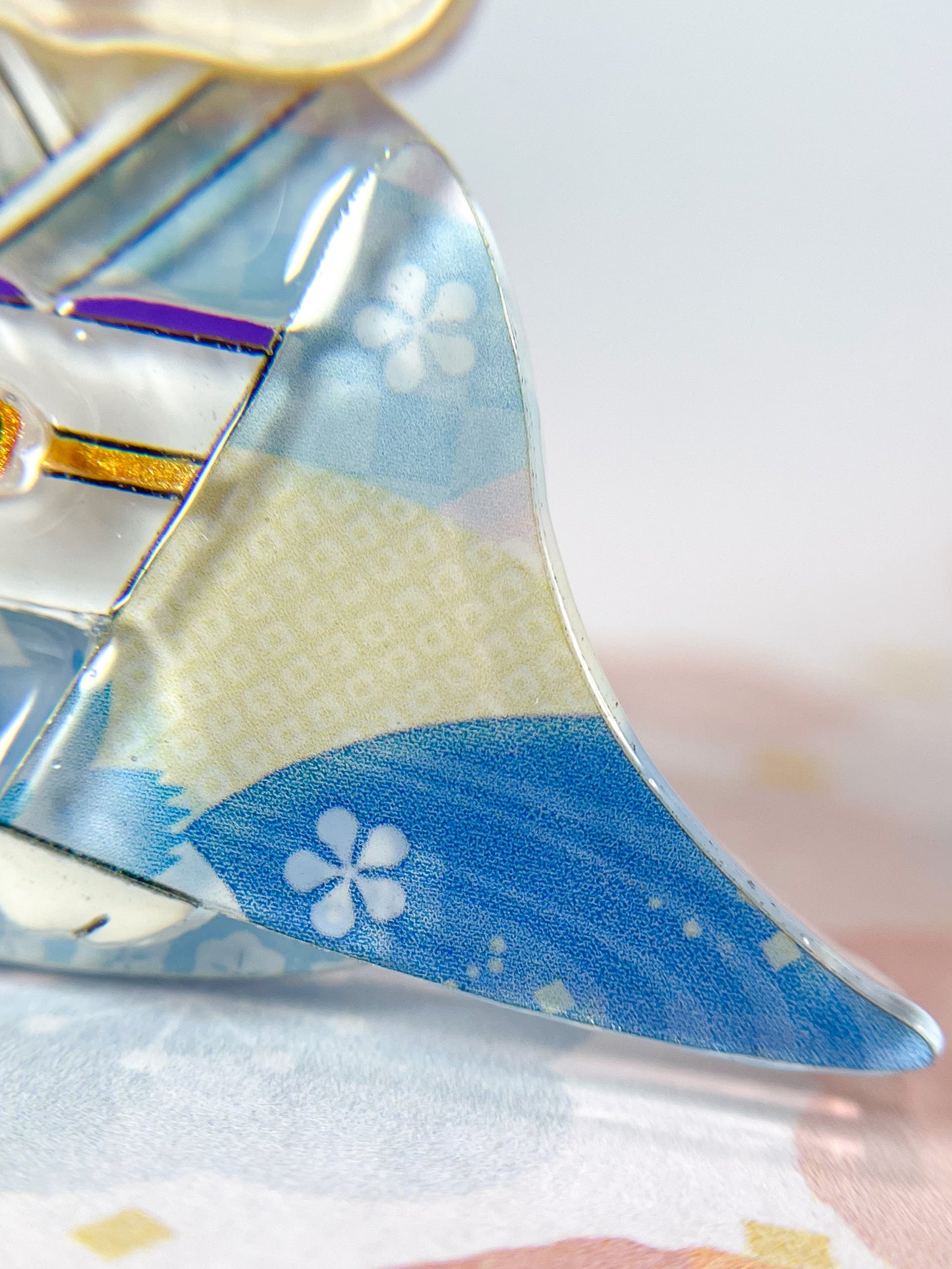Kimono Rabbit Brooch (Blue)