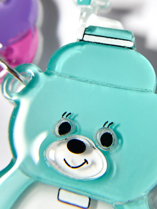 Bear Shaved Ice Machine Necklace (Blueberry)