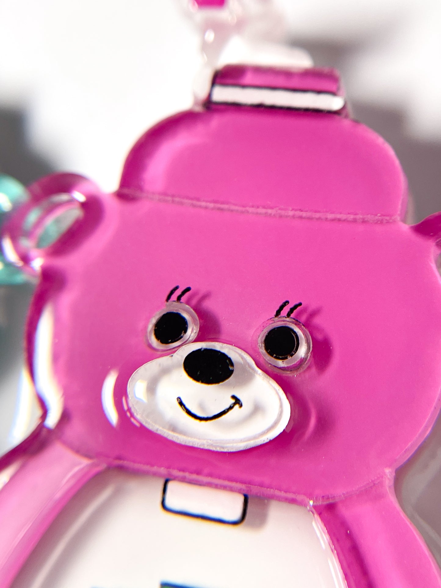 Bear Shaved Ice Machine Necklace (Blueberry)