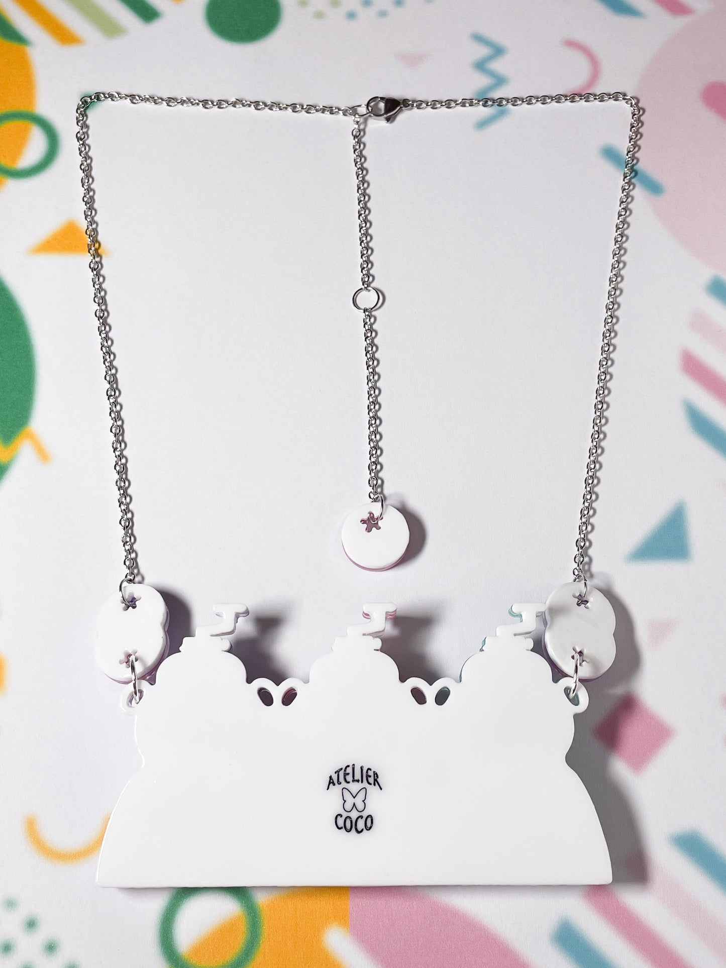 Bear Shaved Ice Machine Necklace (Blueberry)