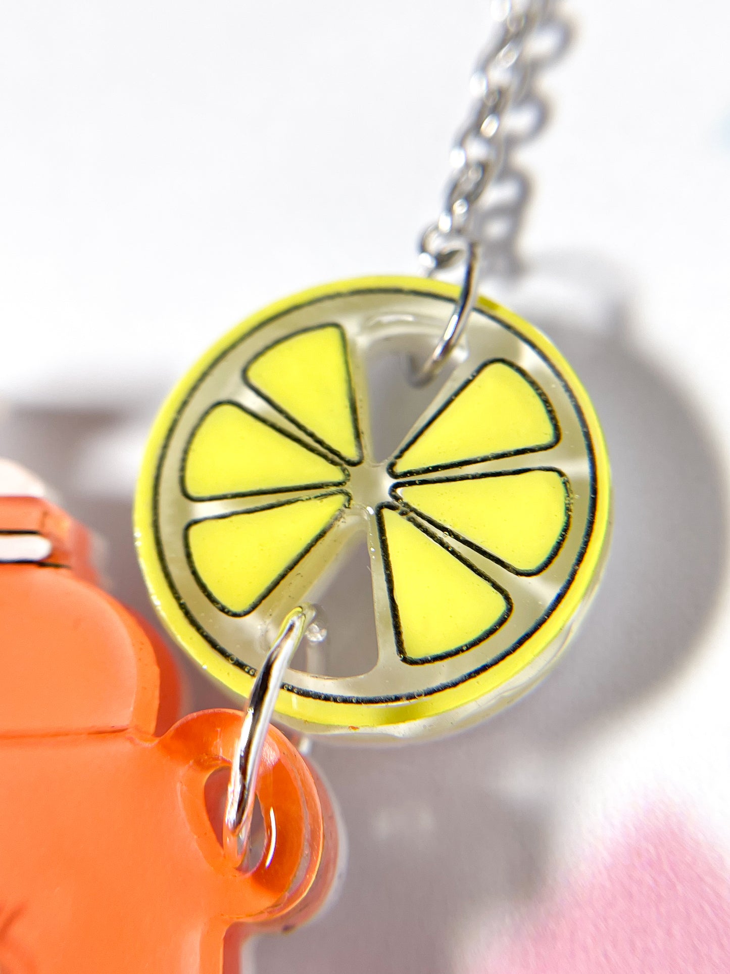 Bear Shaved Ice Machine Necklace (Lemon)