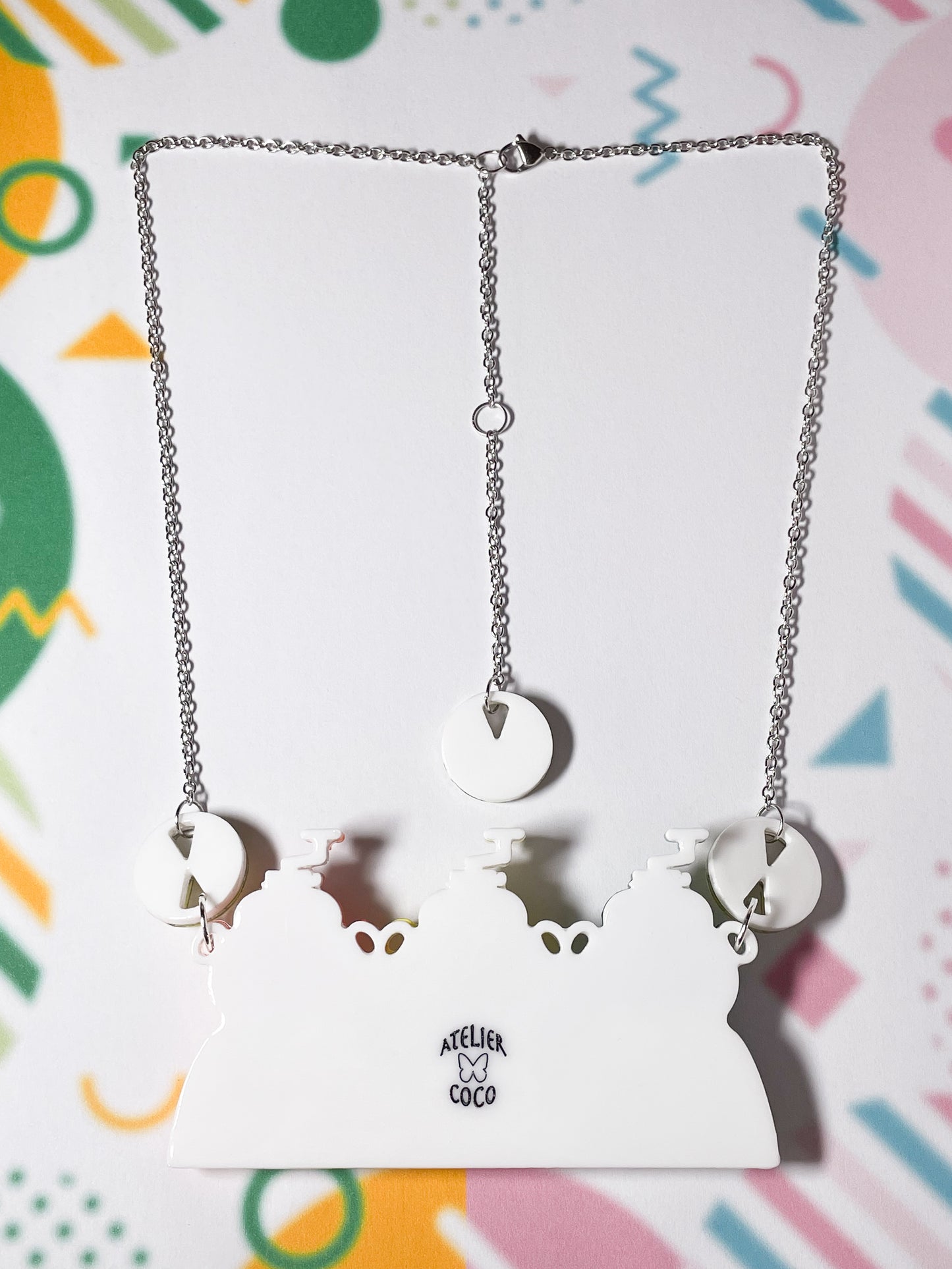 Bear Shaved Ice Machine Necklace (Lemon)