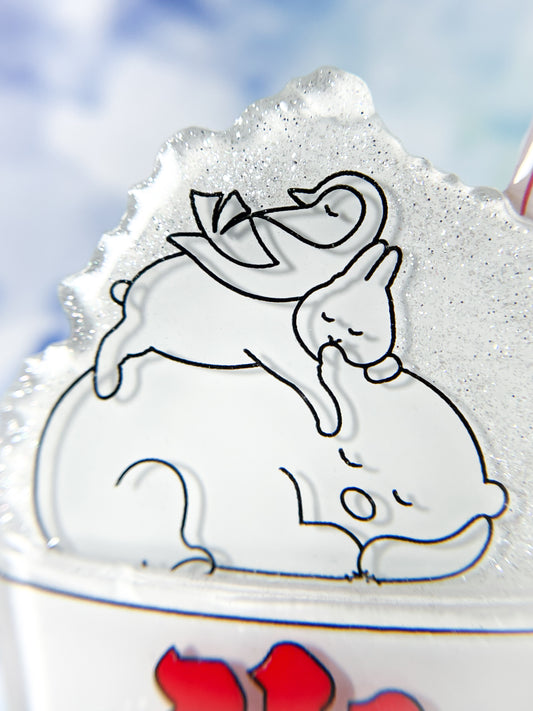 Shaved Ice Brooch (with Arctic Animals)