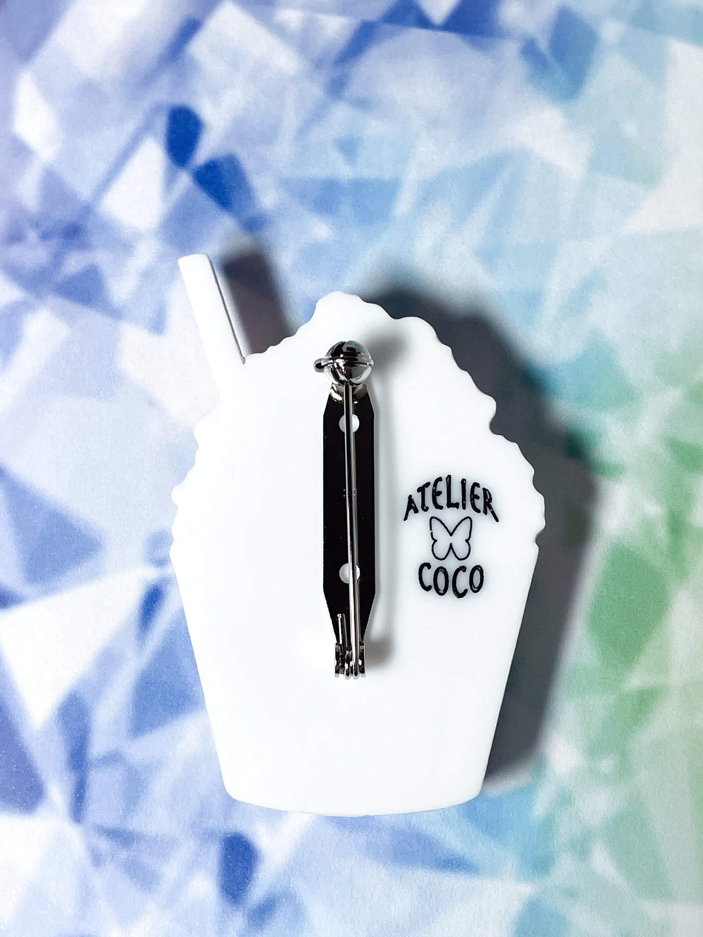 Shaved Ice Brooch (with Rainbow Syrup)