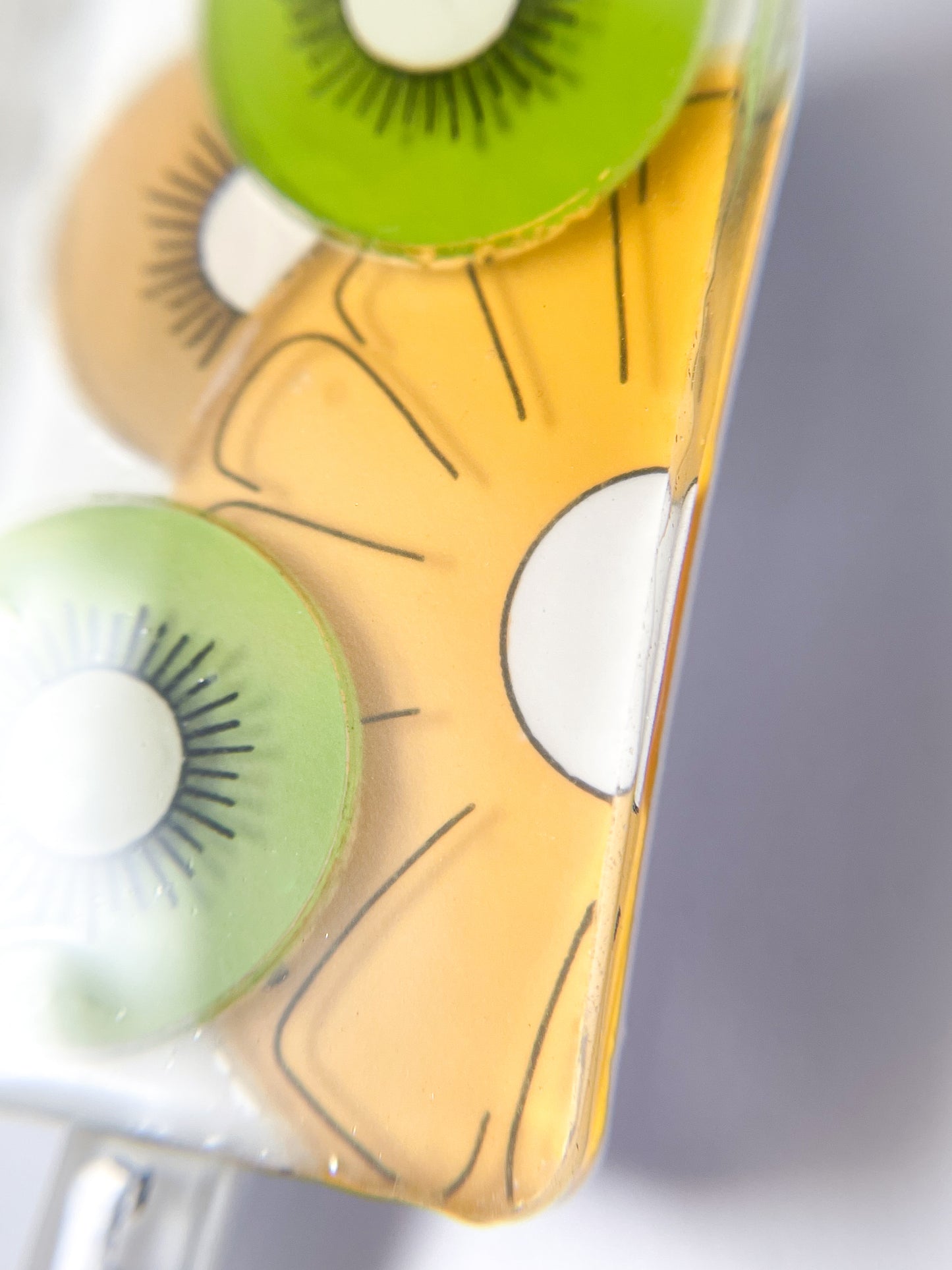 Fruit Popsicle Brooch (Kiwi & Pineapple)