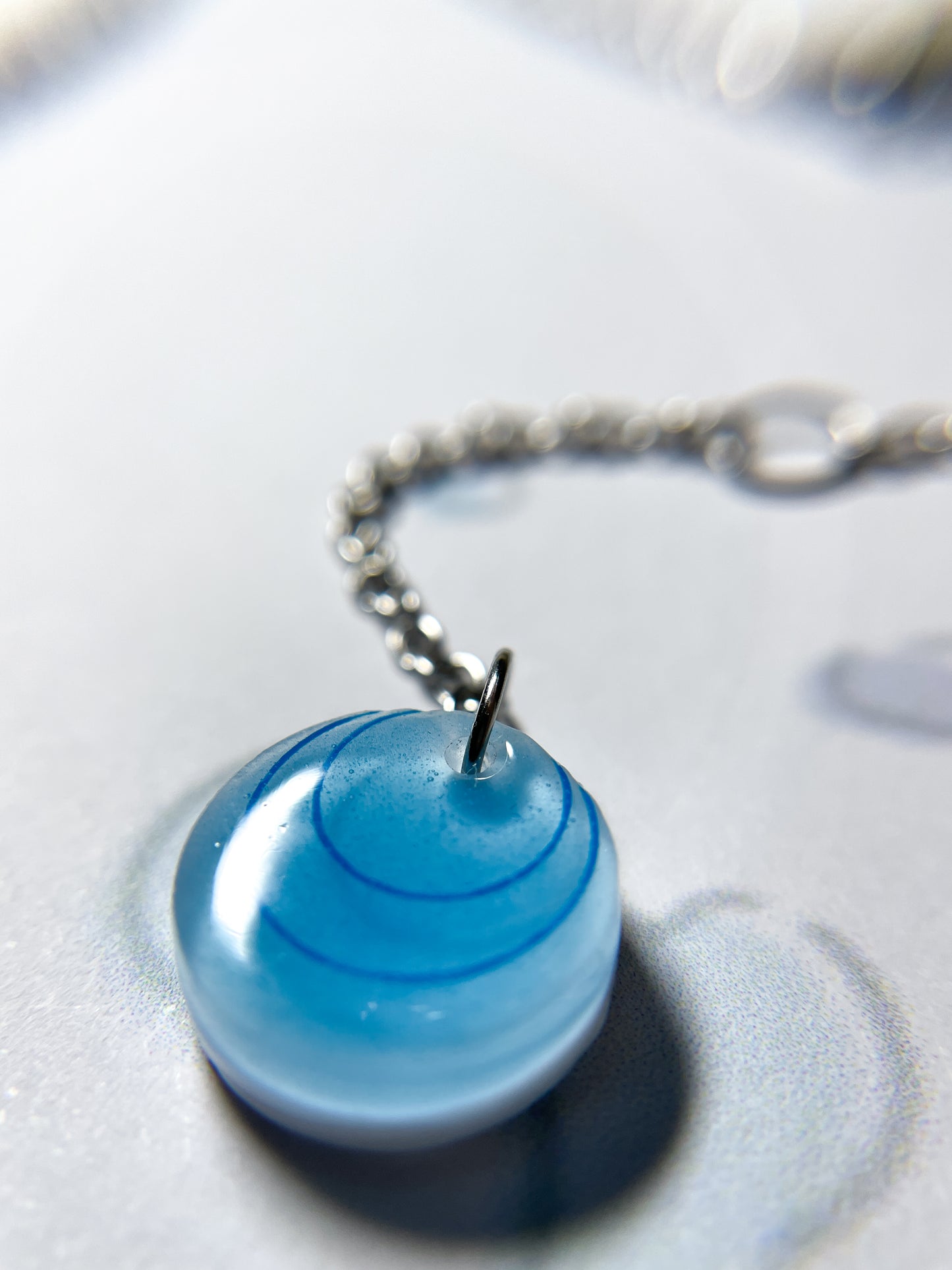 Mermaid Floating in the Sea Necklace
