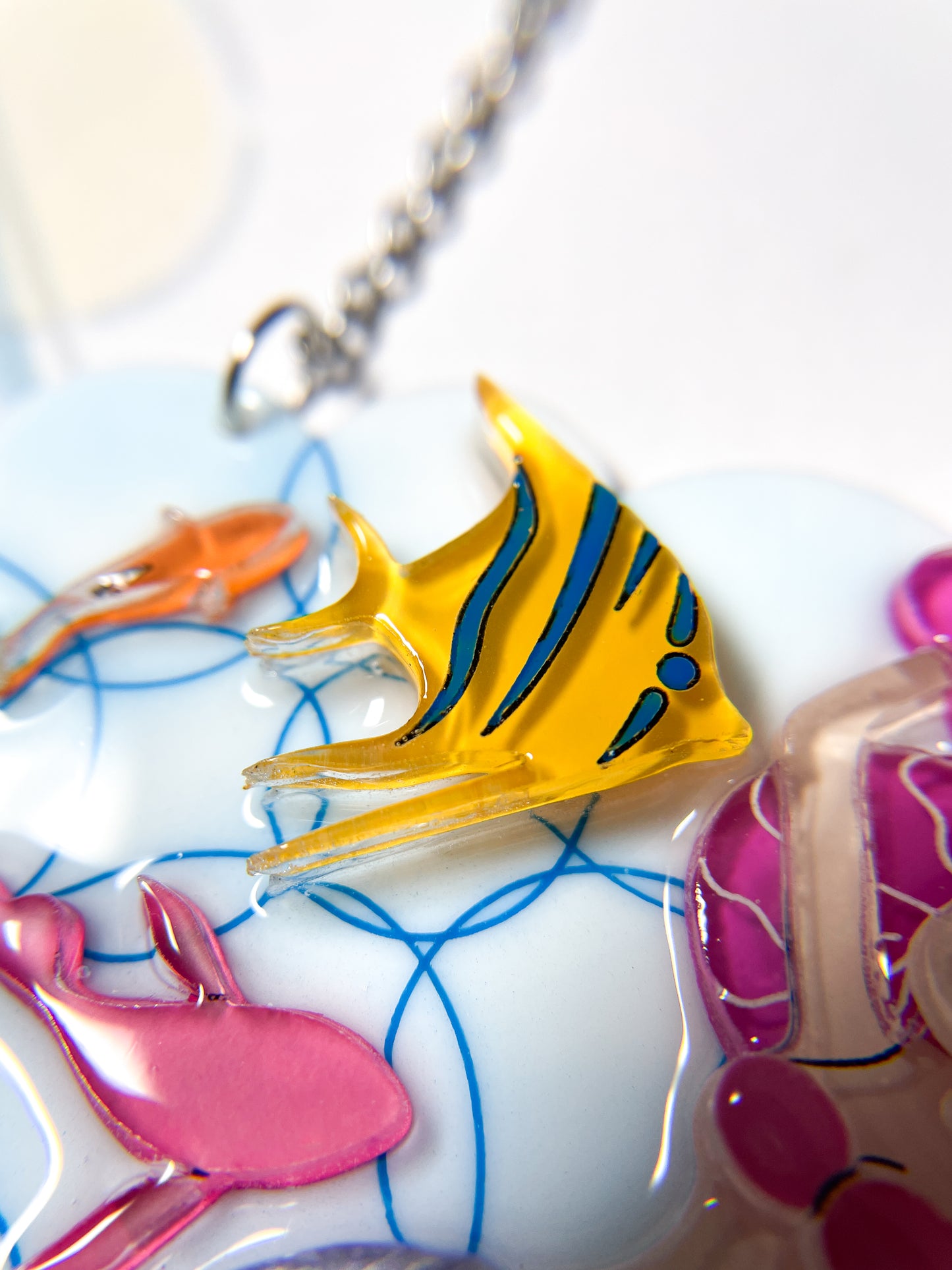 Mermaid Floating in the Sea Necklace
