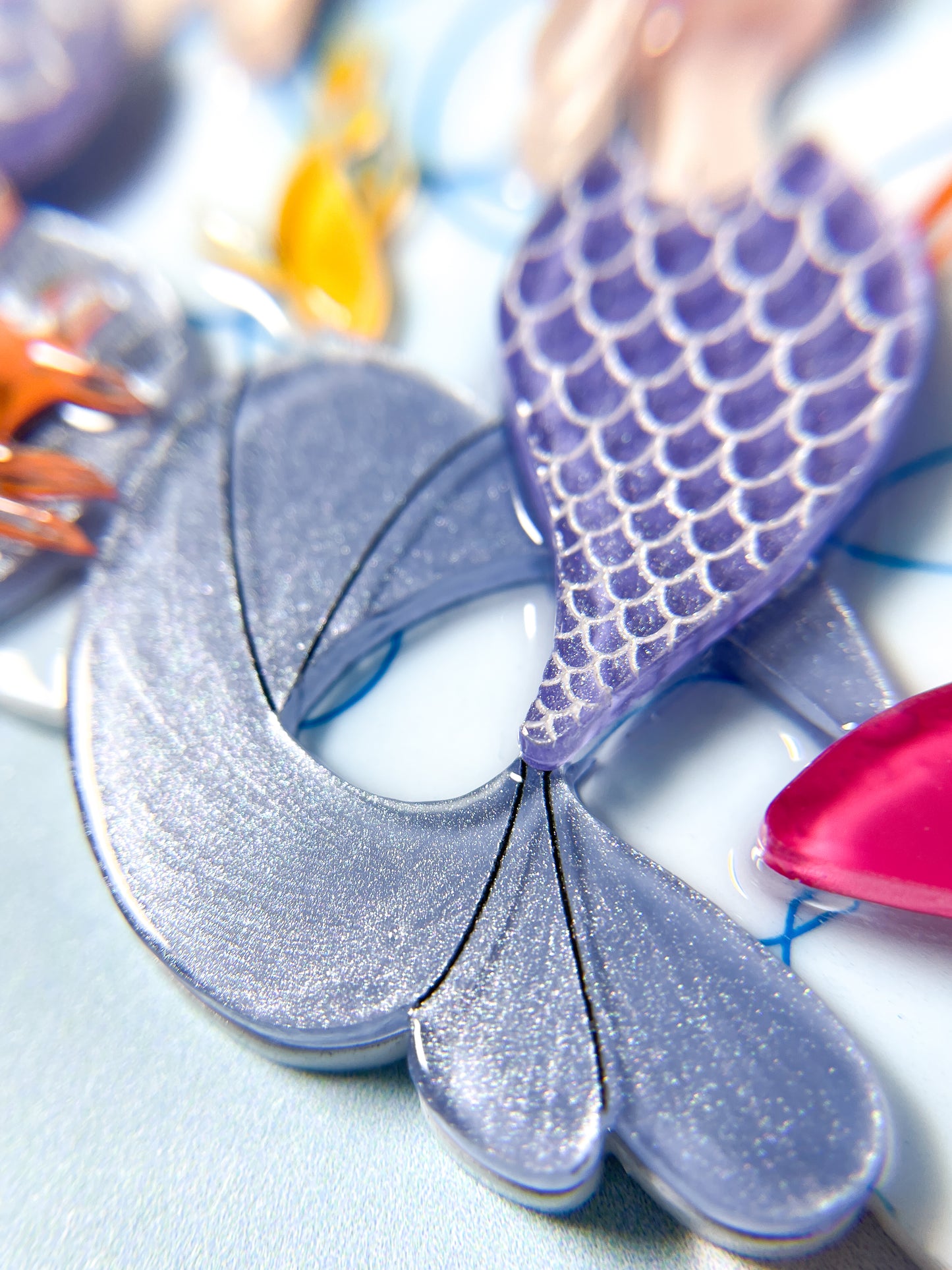 Mermaid Floating in the Sea Necklace