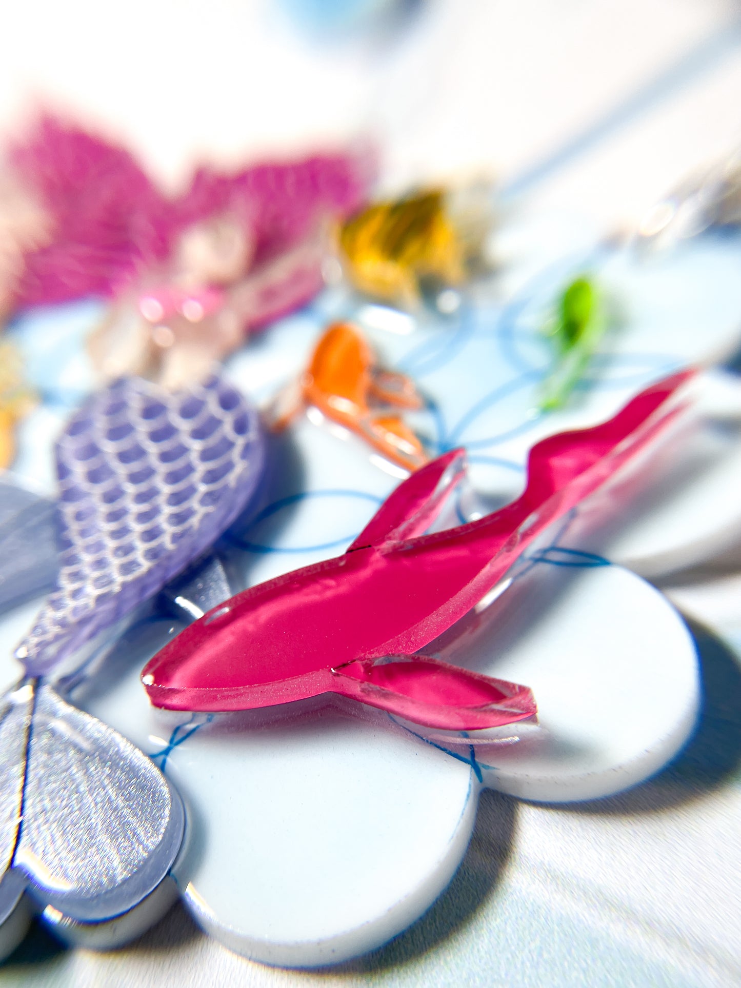 Mermaid Floating in the Sea Necklace