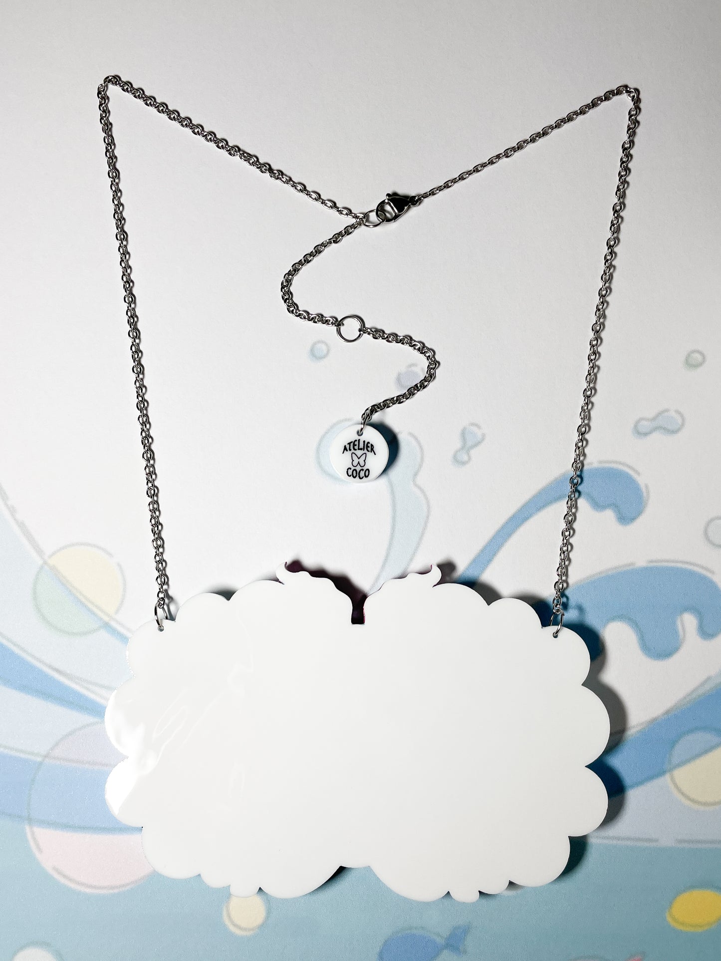 Mermaid Floating in the Sea Necklace