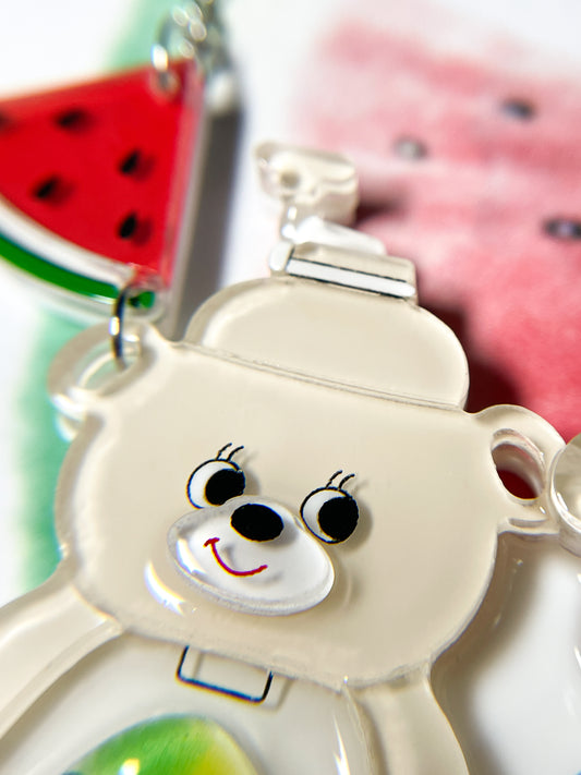 White Bear Shaved Ice Machine Necklace (Watermelon)