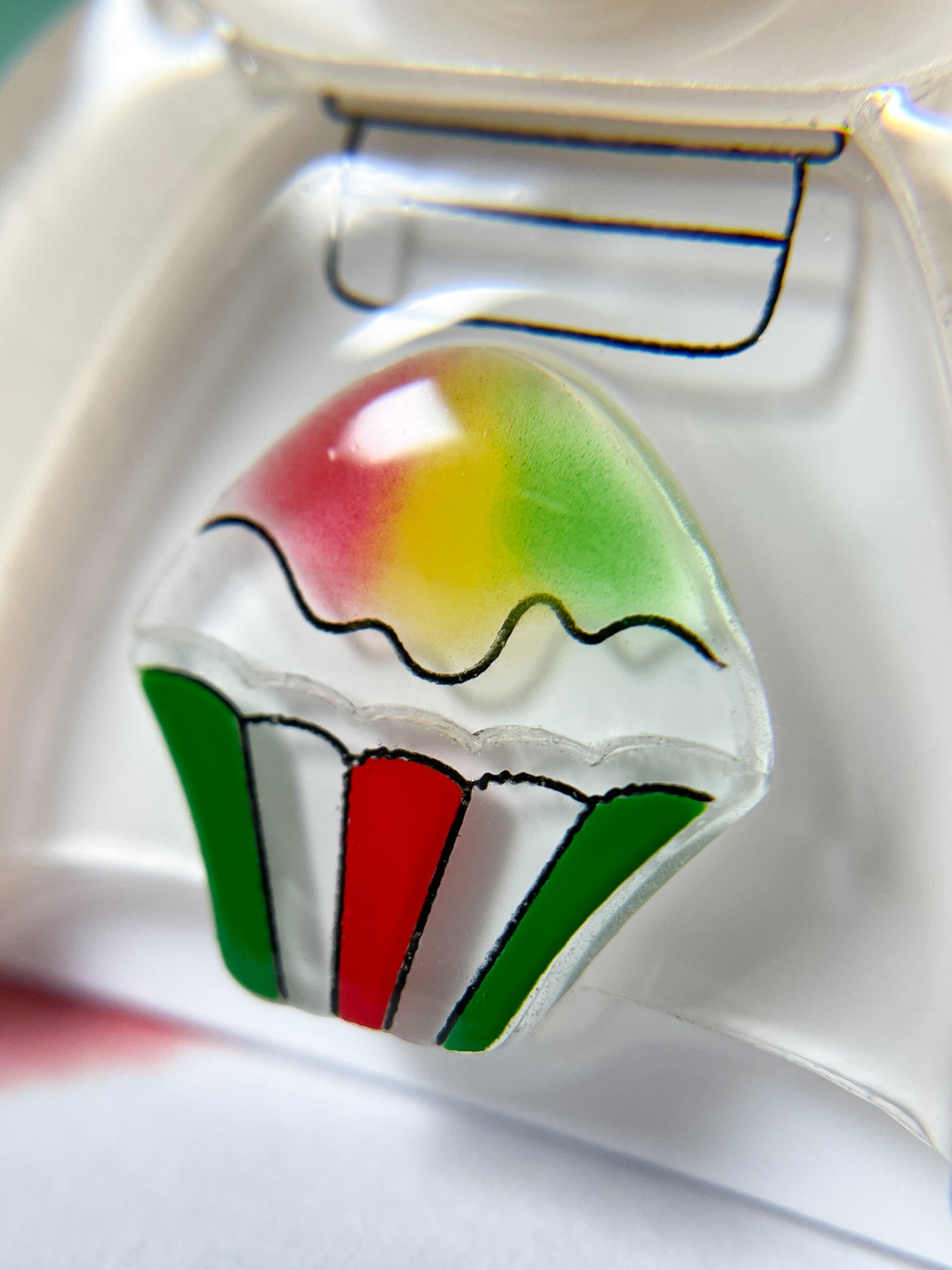 White Bear Shaved Ice Machine Brooch