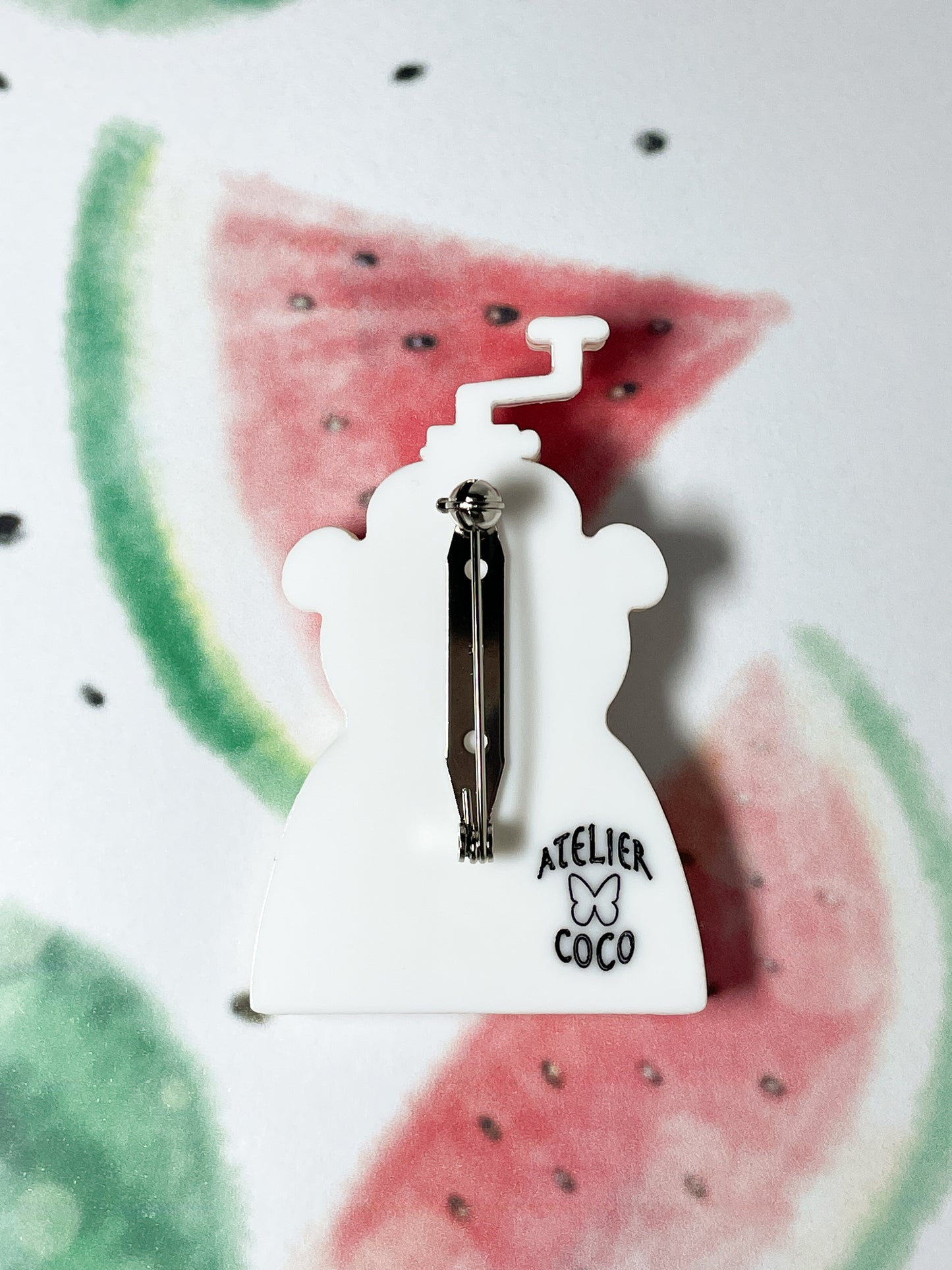 White Bear Shaved Ice Machine Brooch