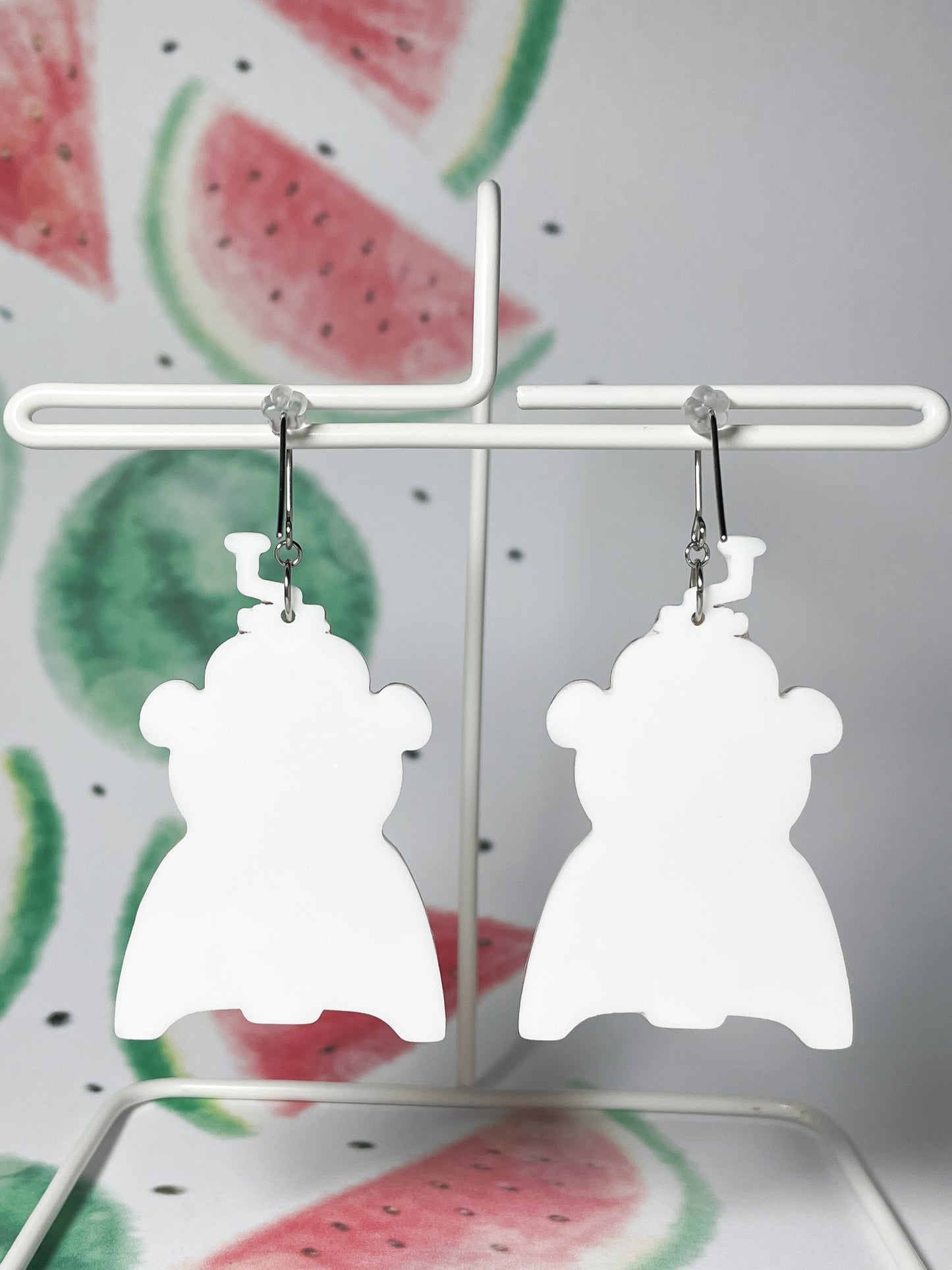 White Bear Shaved Ice Machine Drop Earrings