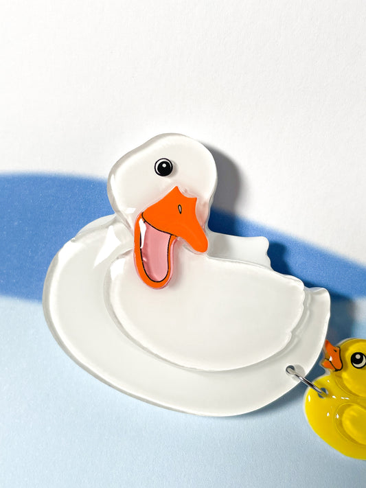Duck Family Brooch