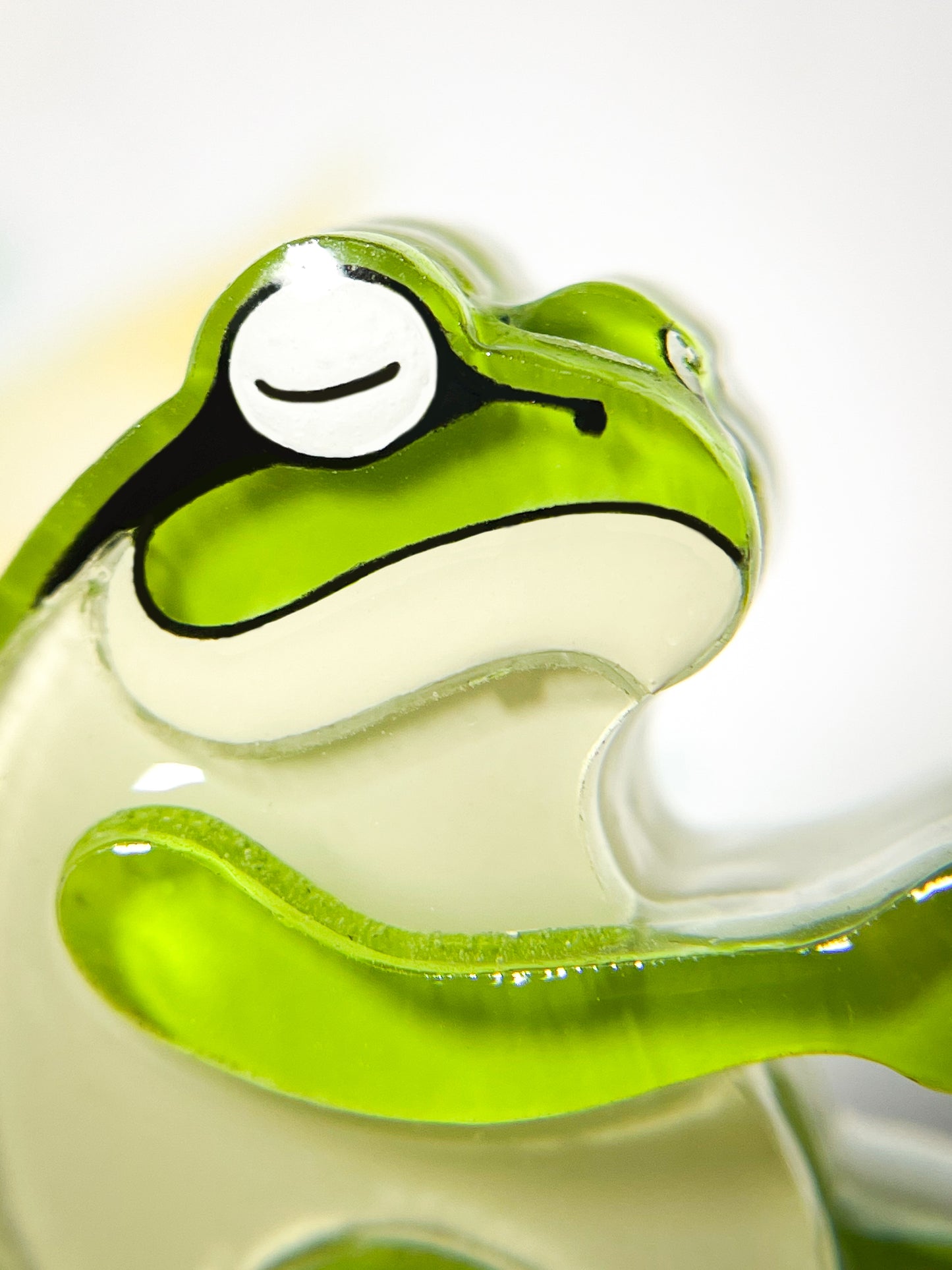 Frog Riding on Smily Snail Taxi Brooch