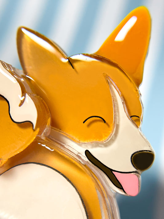 Corgi Bread Brooch (Eng.Ver)
