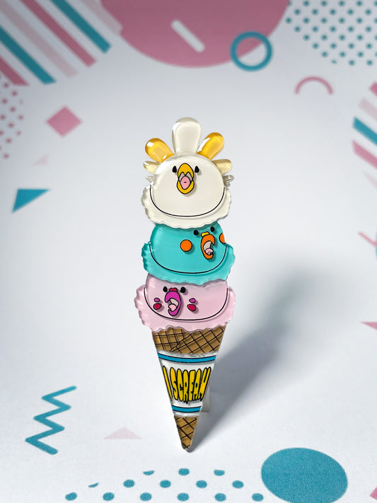 I SCREAM Brooch