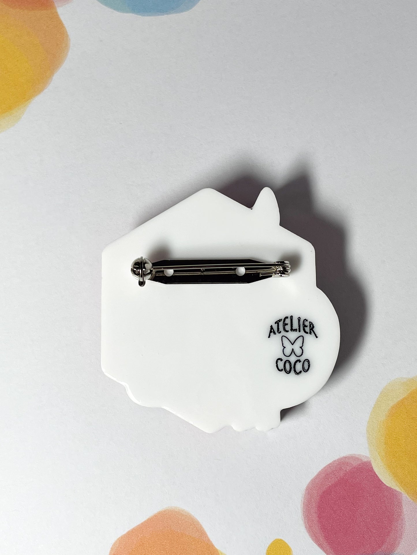 Bee Kind Brooch (Tuxedo cat)